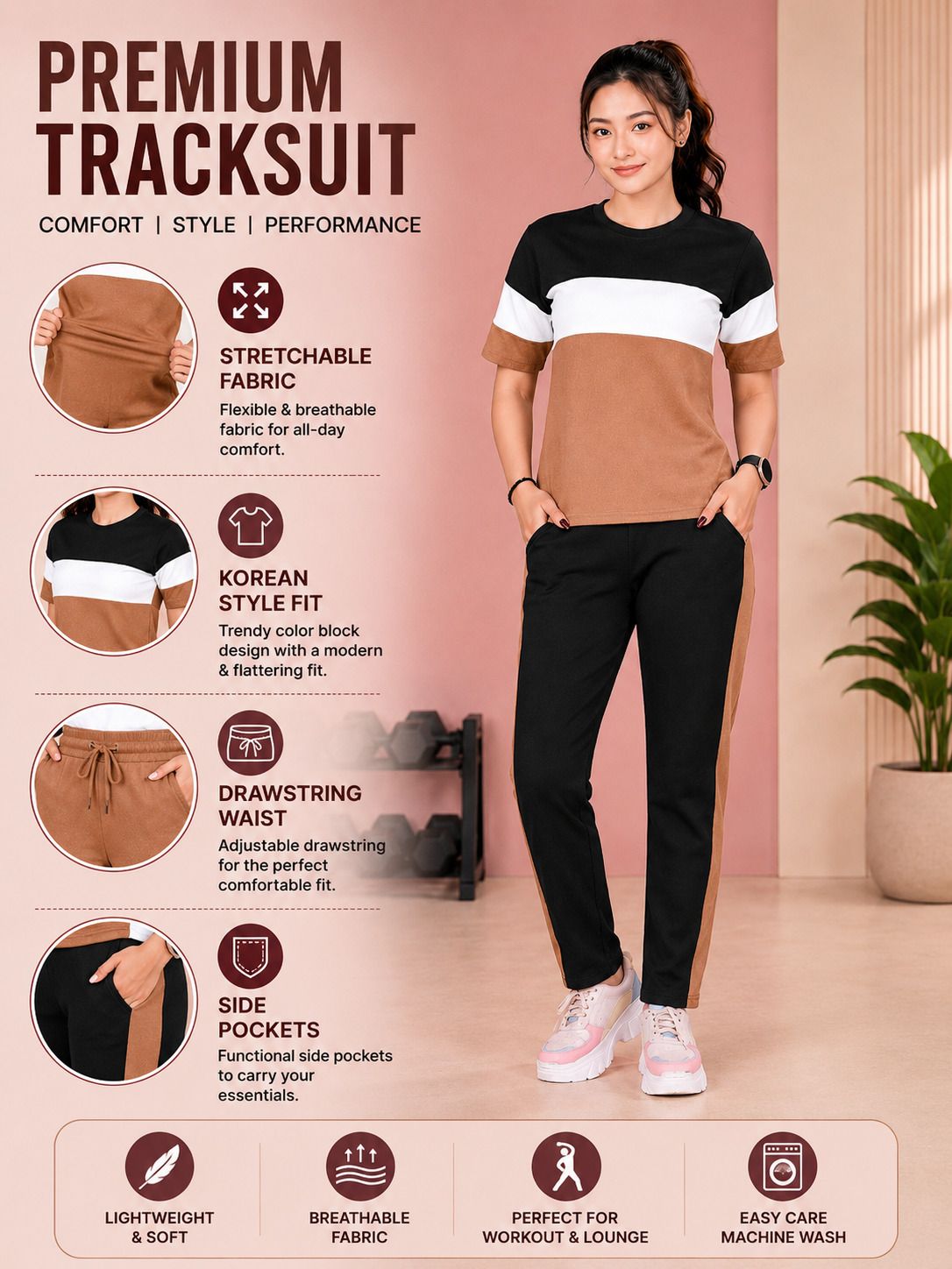 adrenex Colorblock Women Track Suit-picture-22