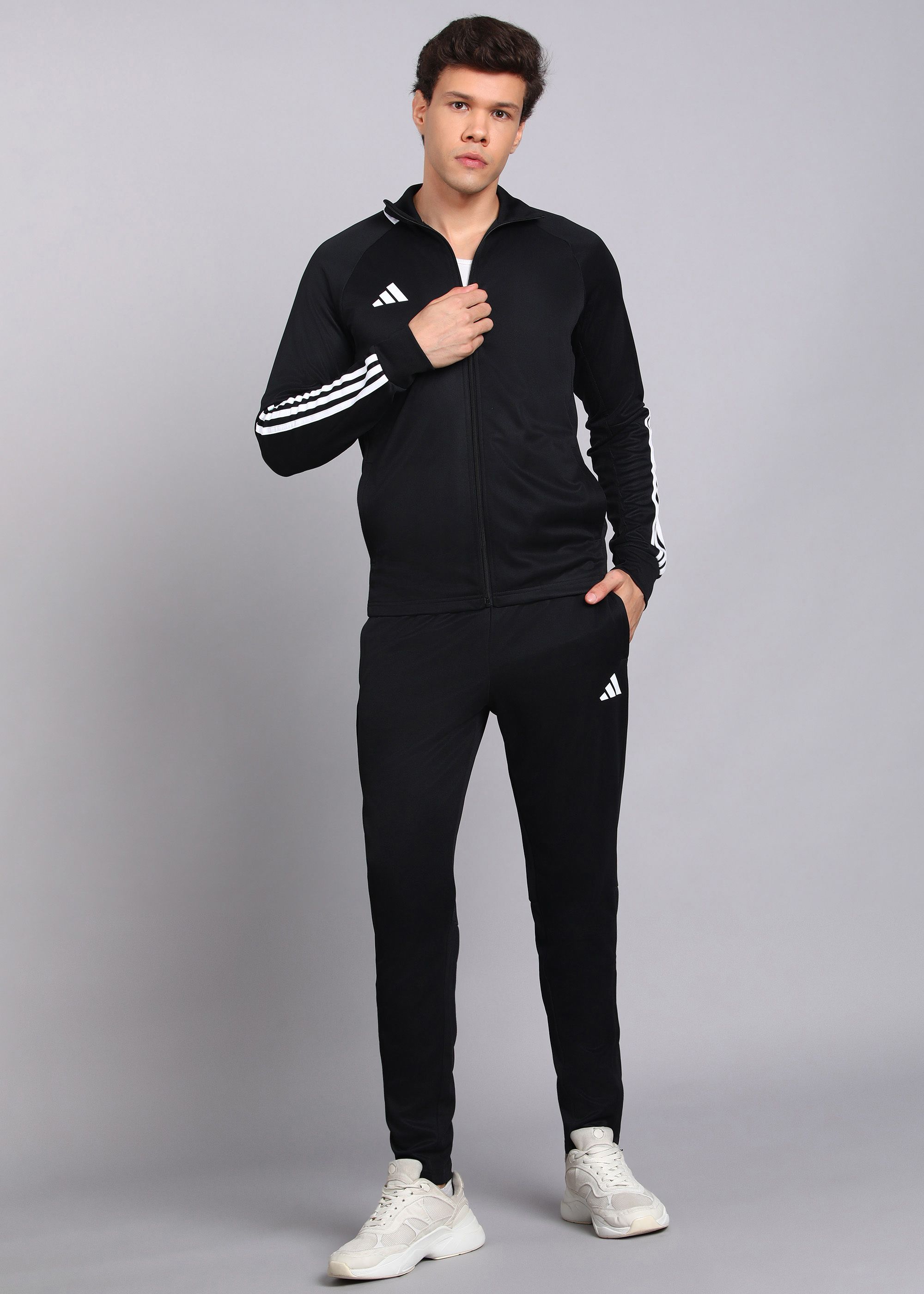 adidas Solid Men Track Suit-picture-15