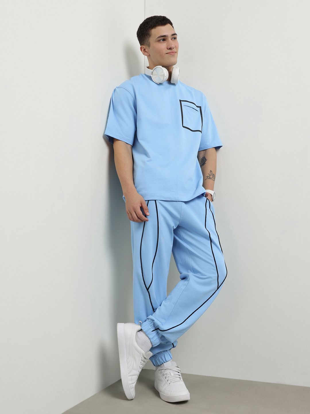 nobero Solid Men Track Suit-picture-15