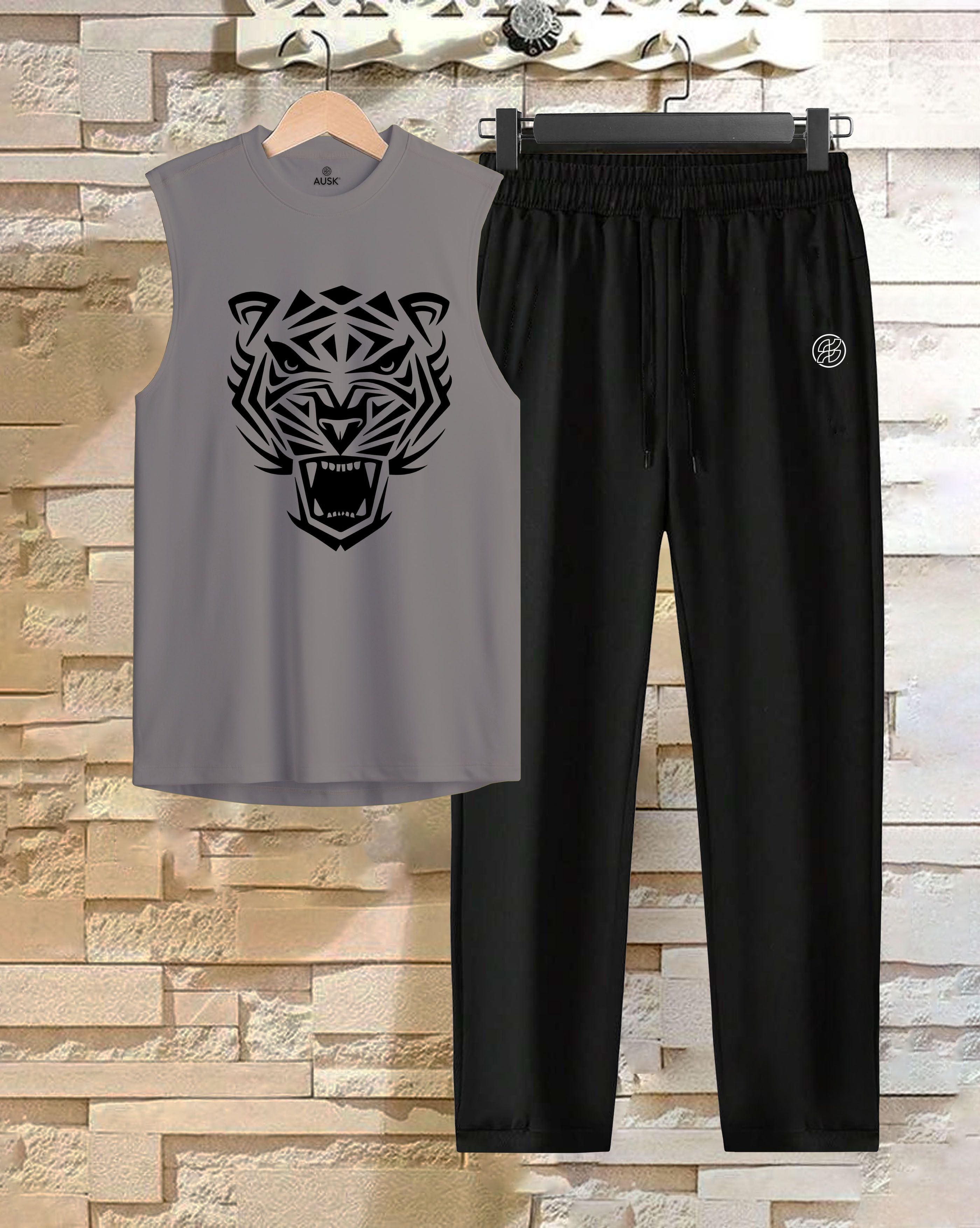 aoosh Printed, Solid Men Track Suit-picture-27