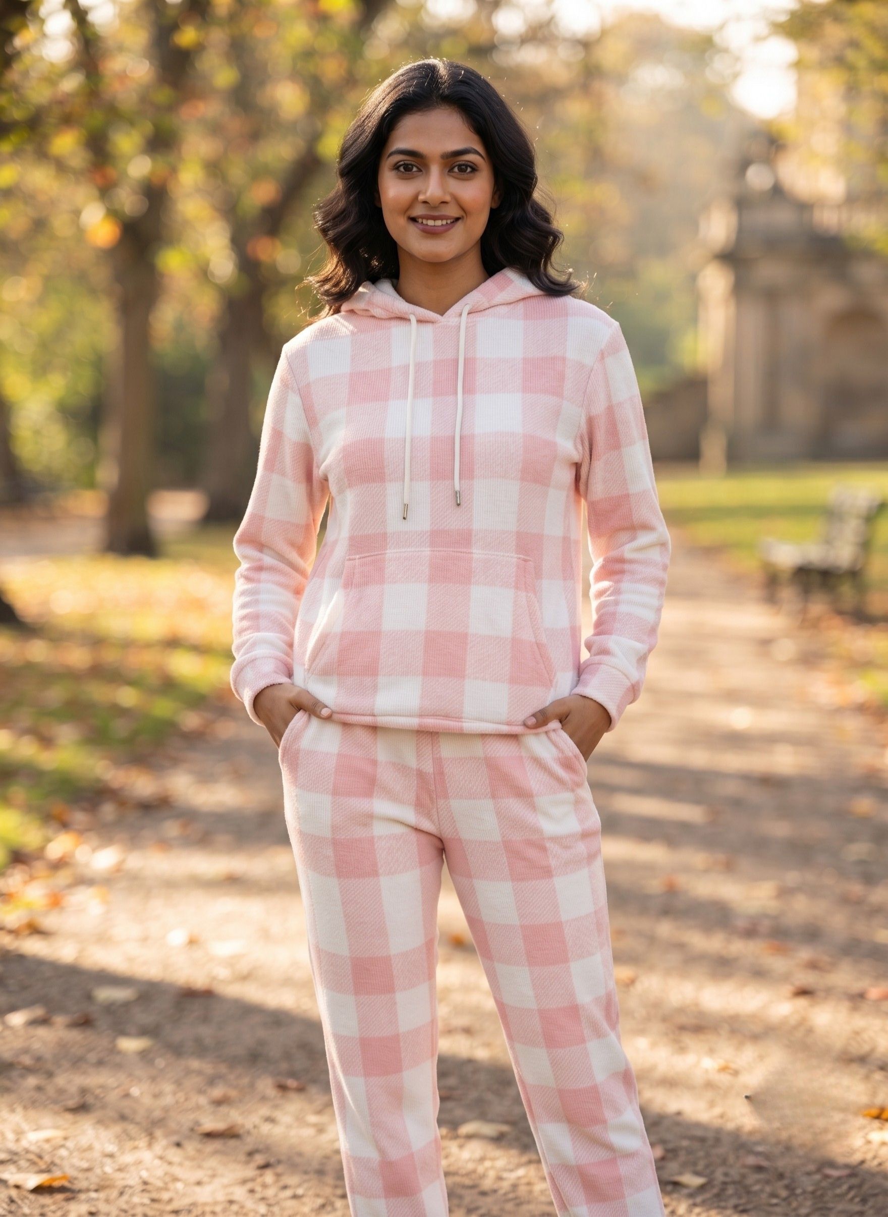 kti Checkered Women Track Suit-picture-25