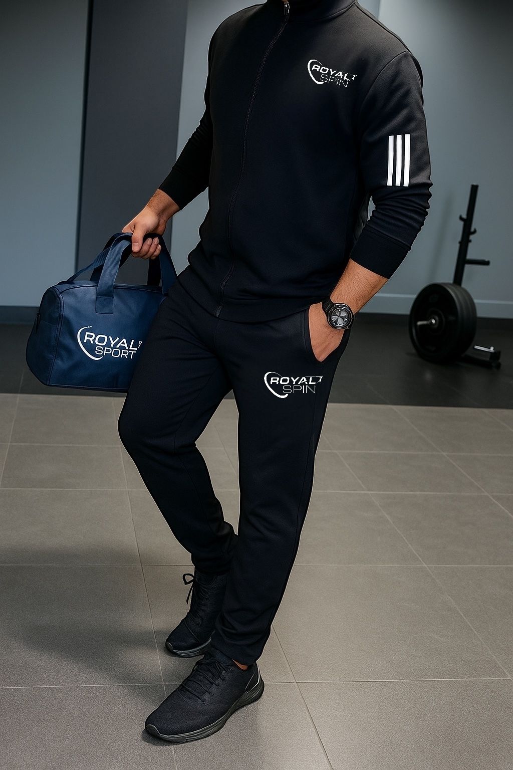 royal spim Solid Men Track Suit-picture-13