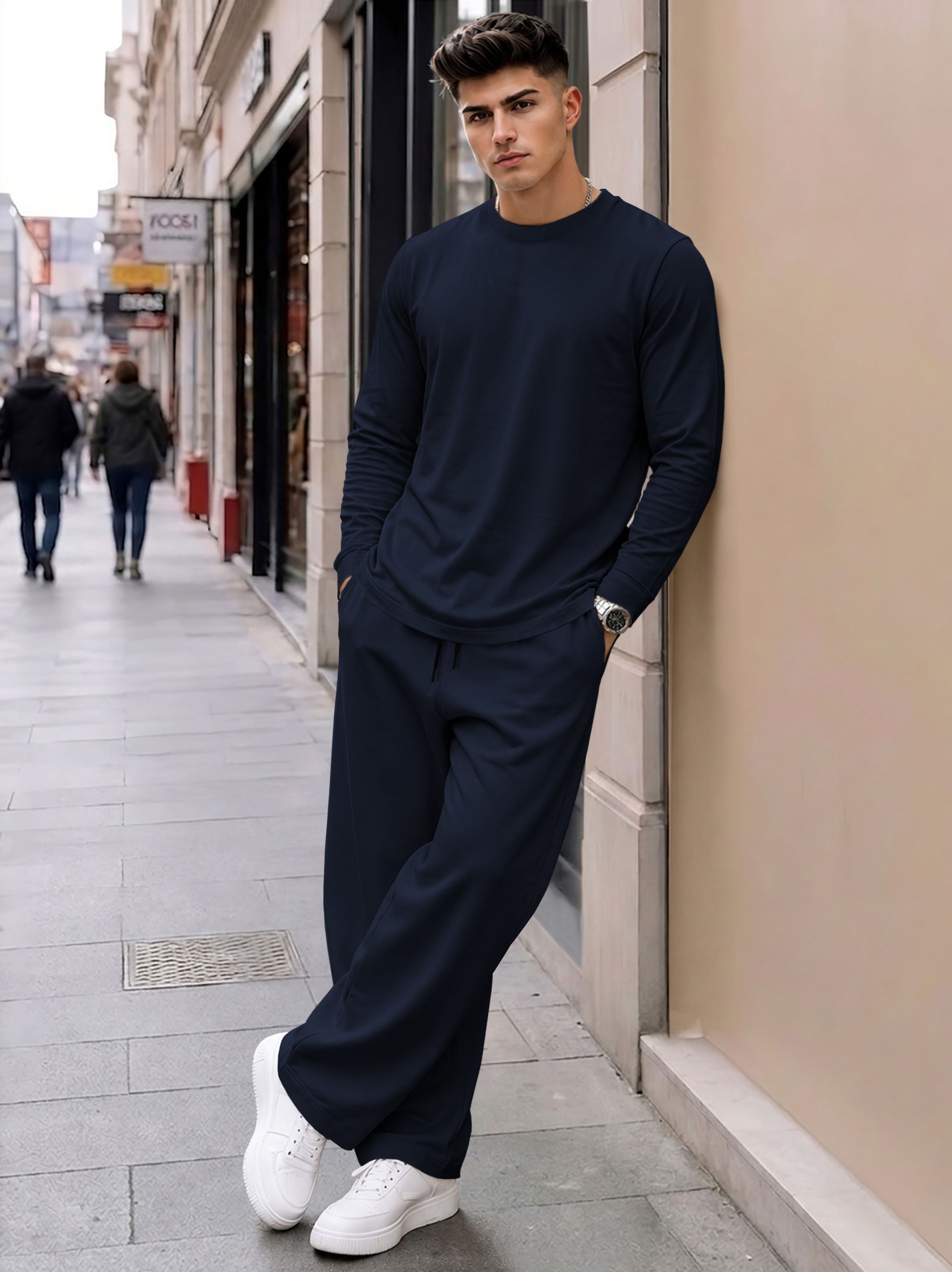 blive Solid Men Track Suit-picture-18