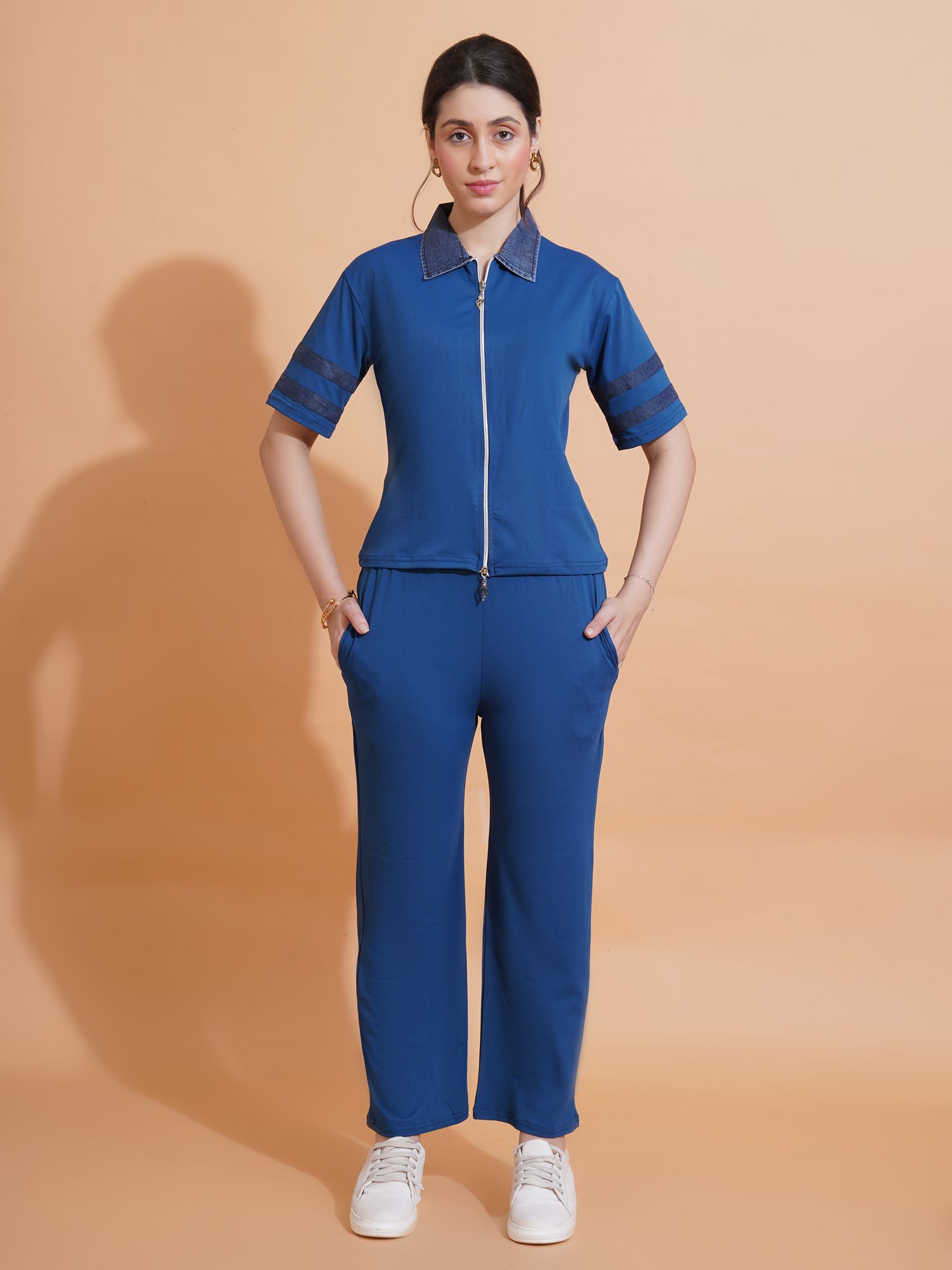 urban cat Colorblock Women Track Suit-picture-41