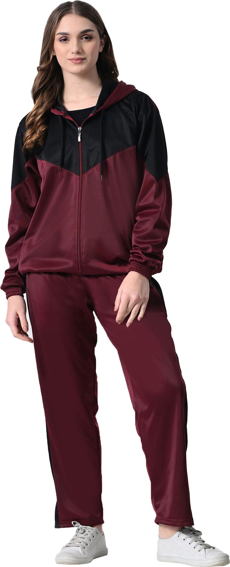 indiweaves Colorblock Women Track Suit-picture-22