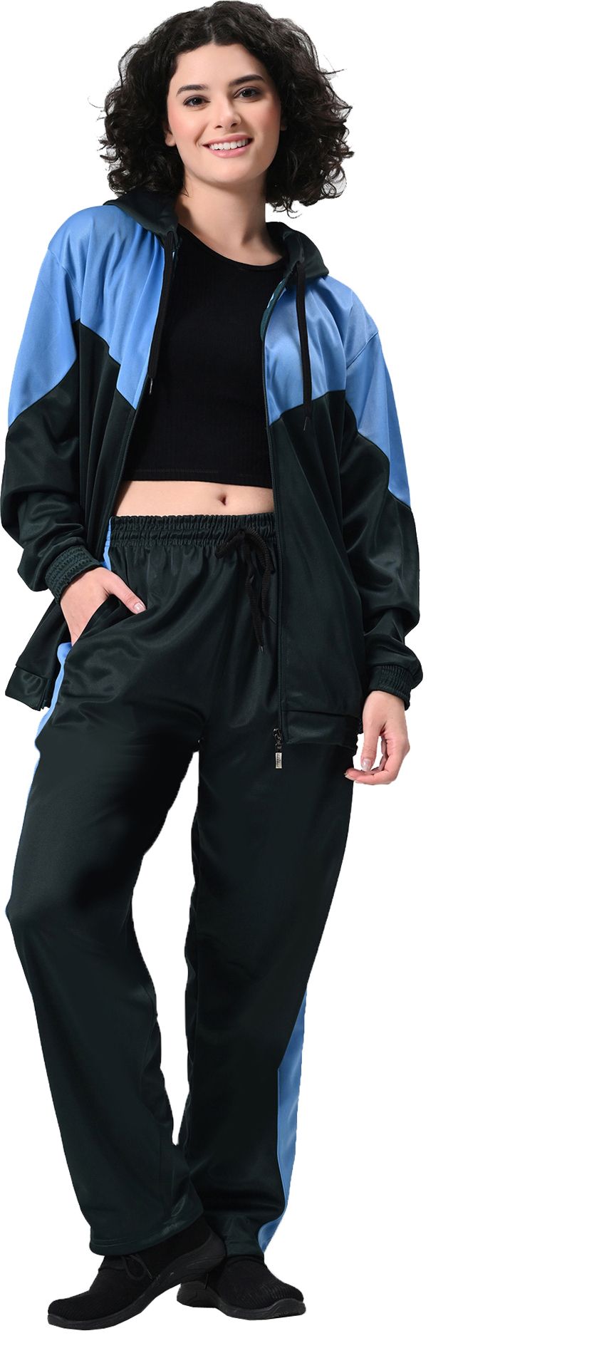 indiweaves Colorblock Women Track Suit-picture-33