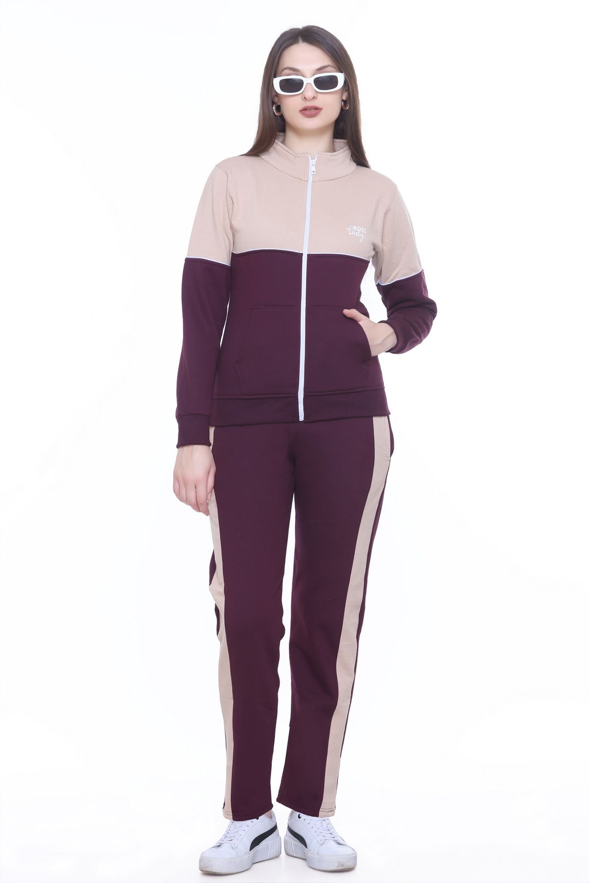 Colorblock Women Track Suit