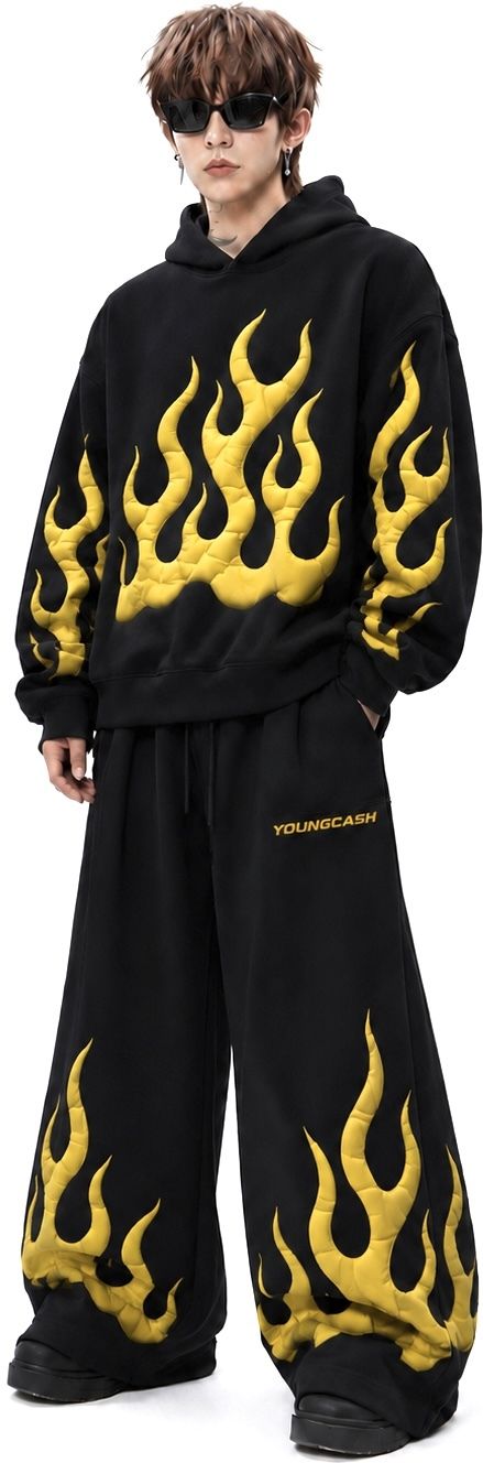 hue Printed, Self Design Men Track Suit-picture-43