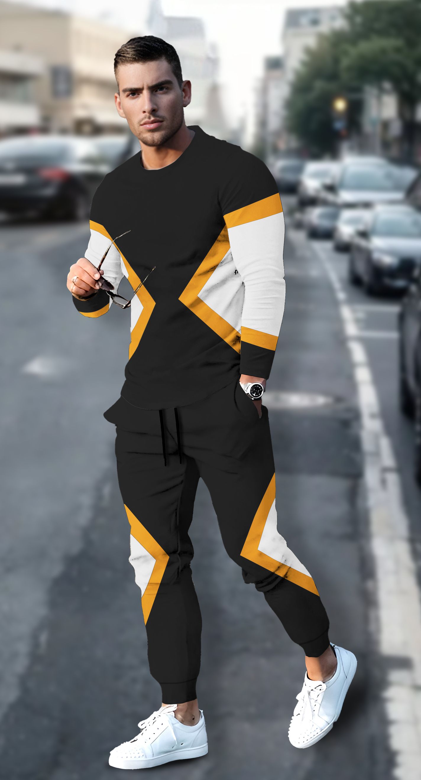 kelonbro Colorblock Men Track Suit-picture-22