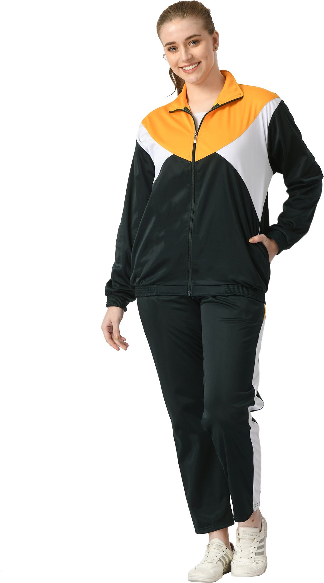 indiweaves Colorblock Women Track Suit-picture-14