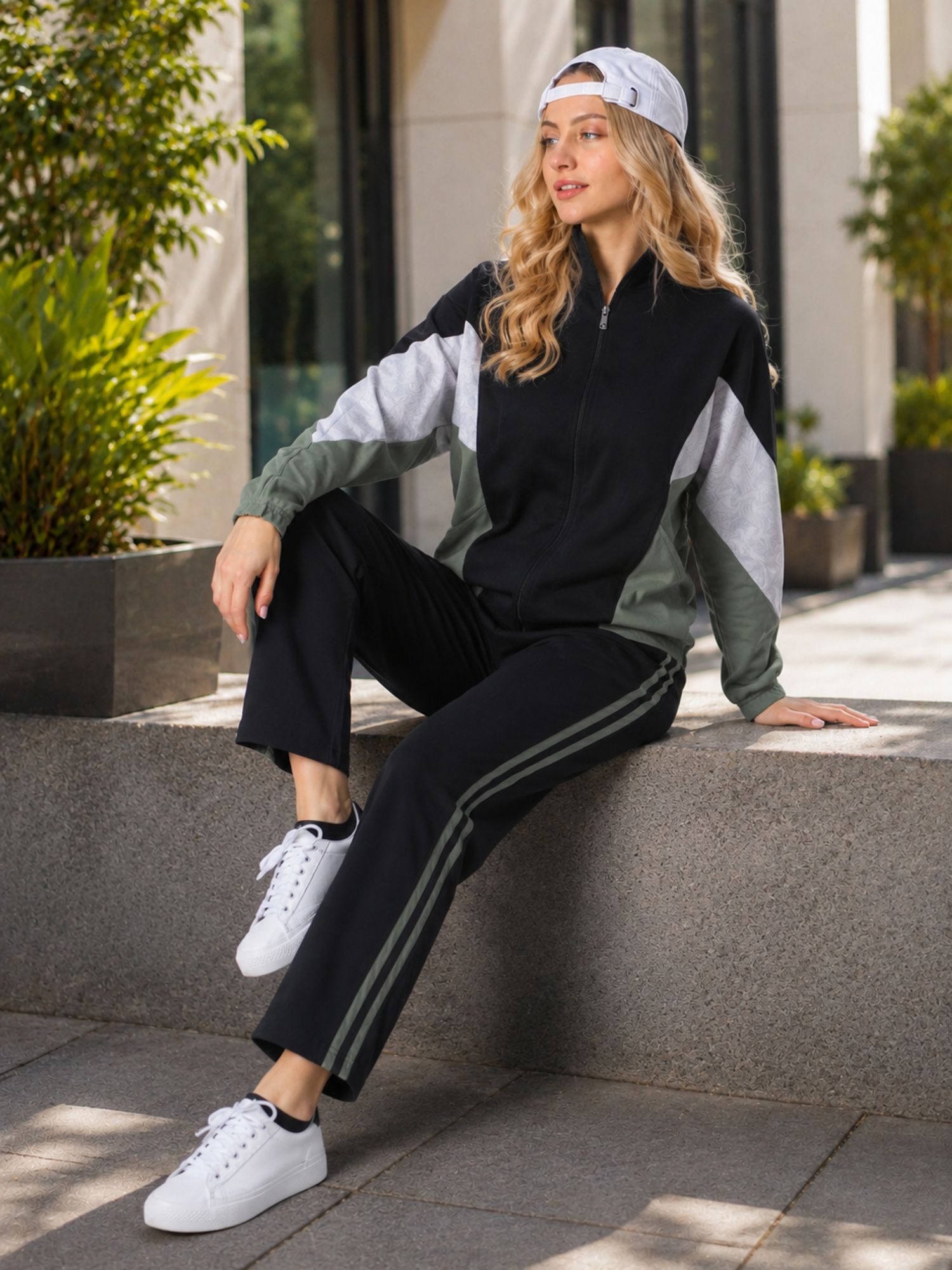 creation by london hills Colorblock Women Track Suit-picture-18