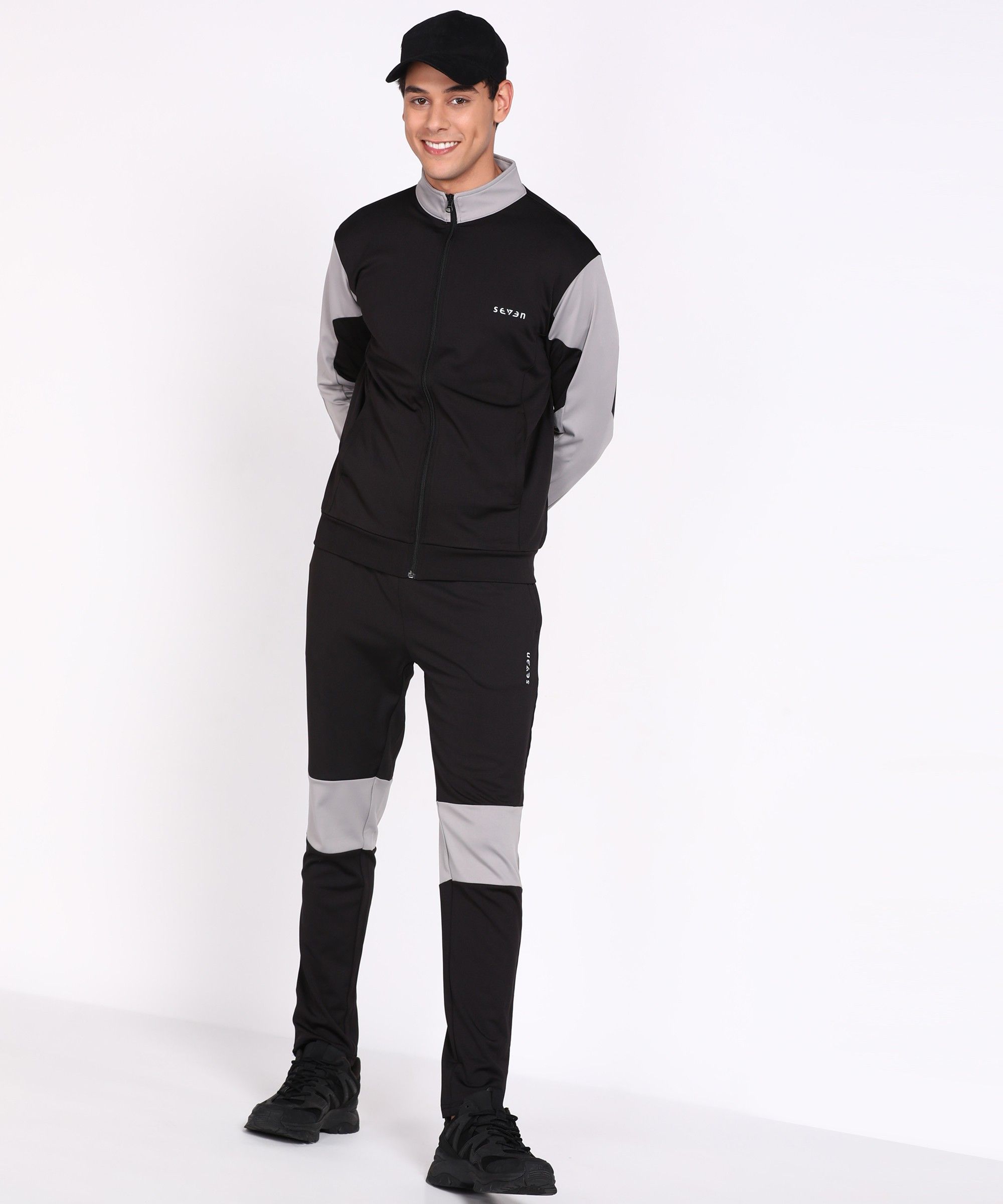 seven by ms dhoni Colorblock Men Track Suit-picture-10