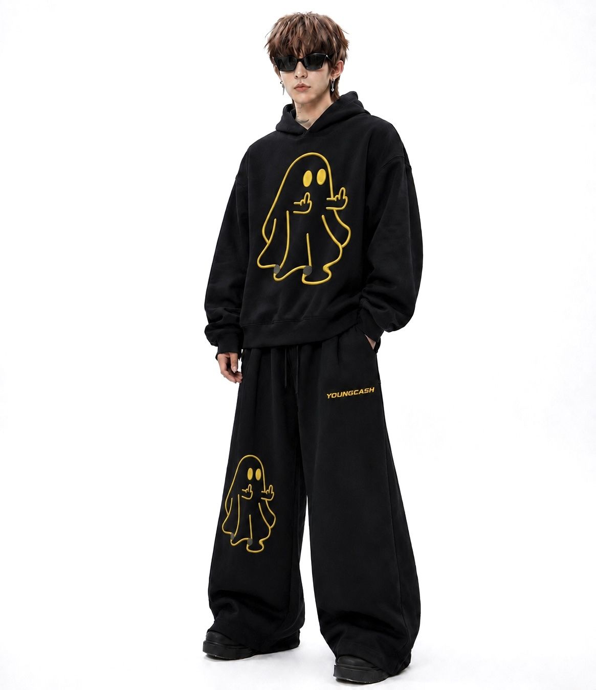 hue Printed, Self Design Men Track Suit-picture-29