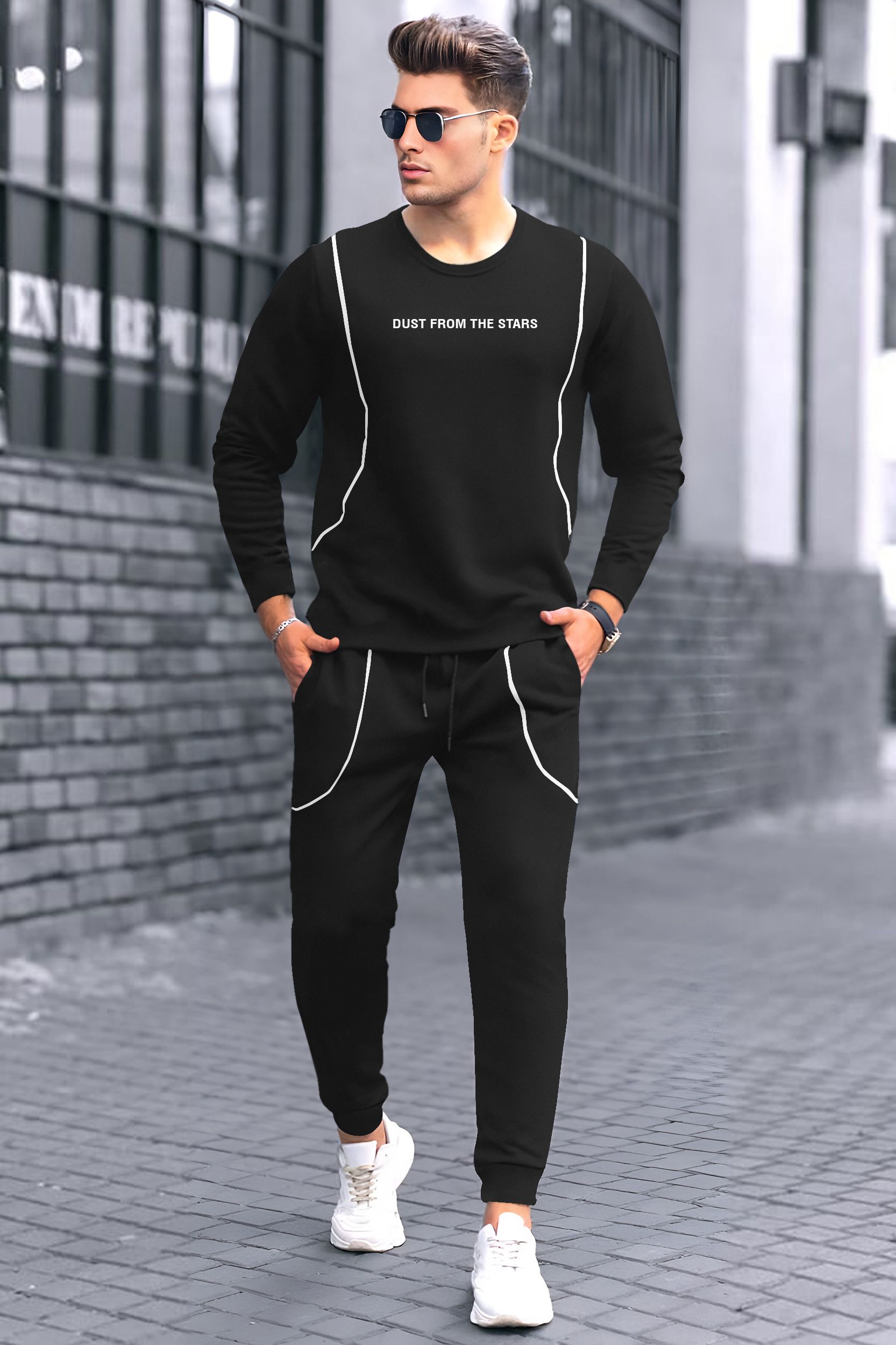 kelonbro Solid Men Track Suit-picture-16