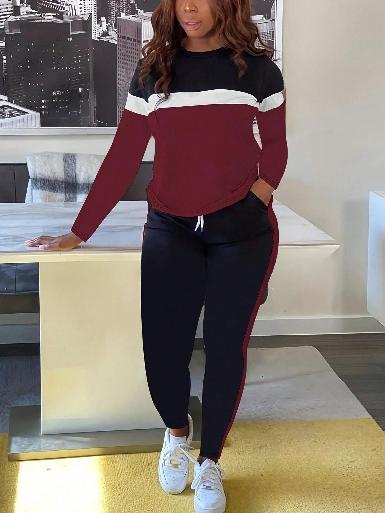 dtr fashion Colorblock Women Track Suit-picture-17
