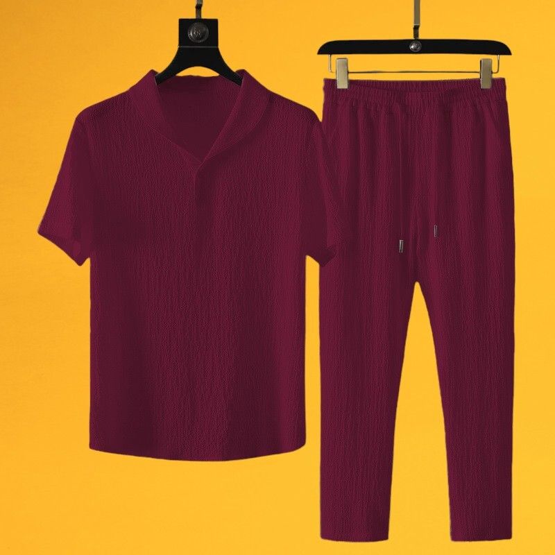 Solid Men Track Suit