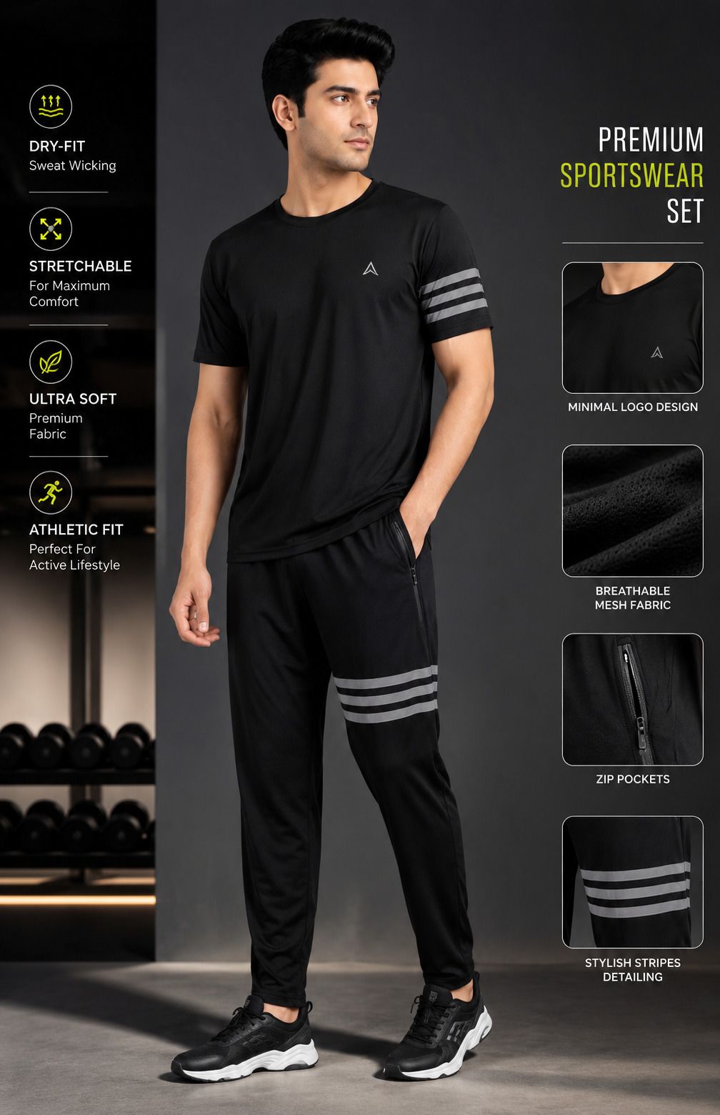kreyon Striped Men Track Suit-picture-19