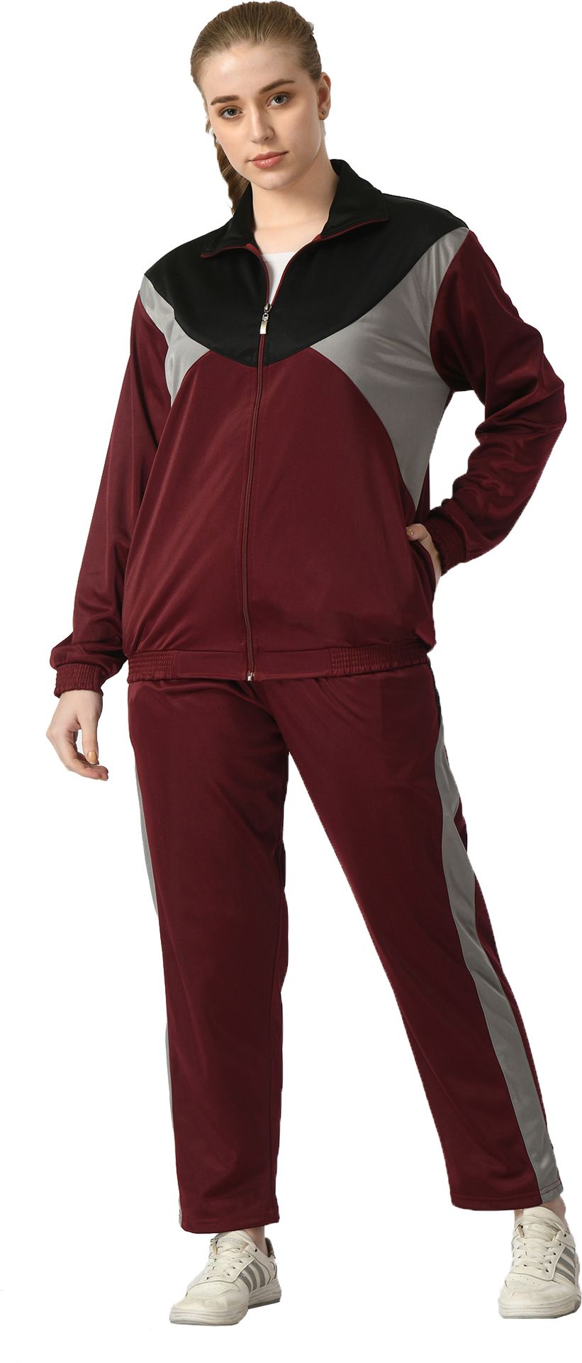 indiweaves Colorblock Women Track Suit-picture-45