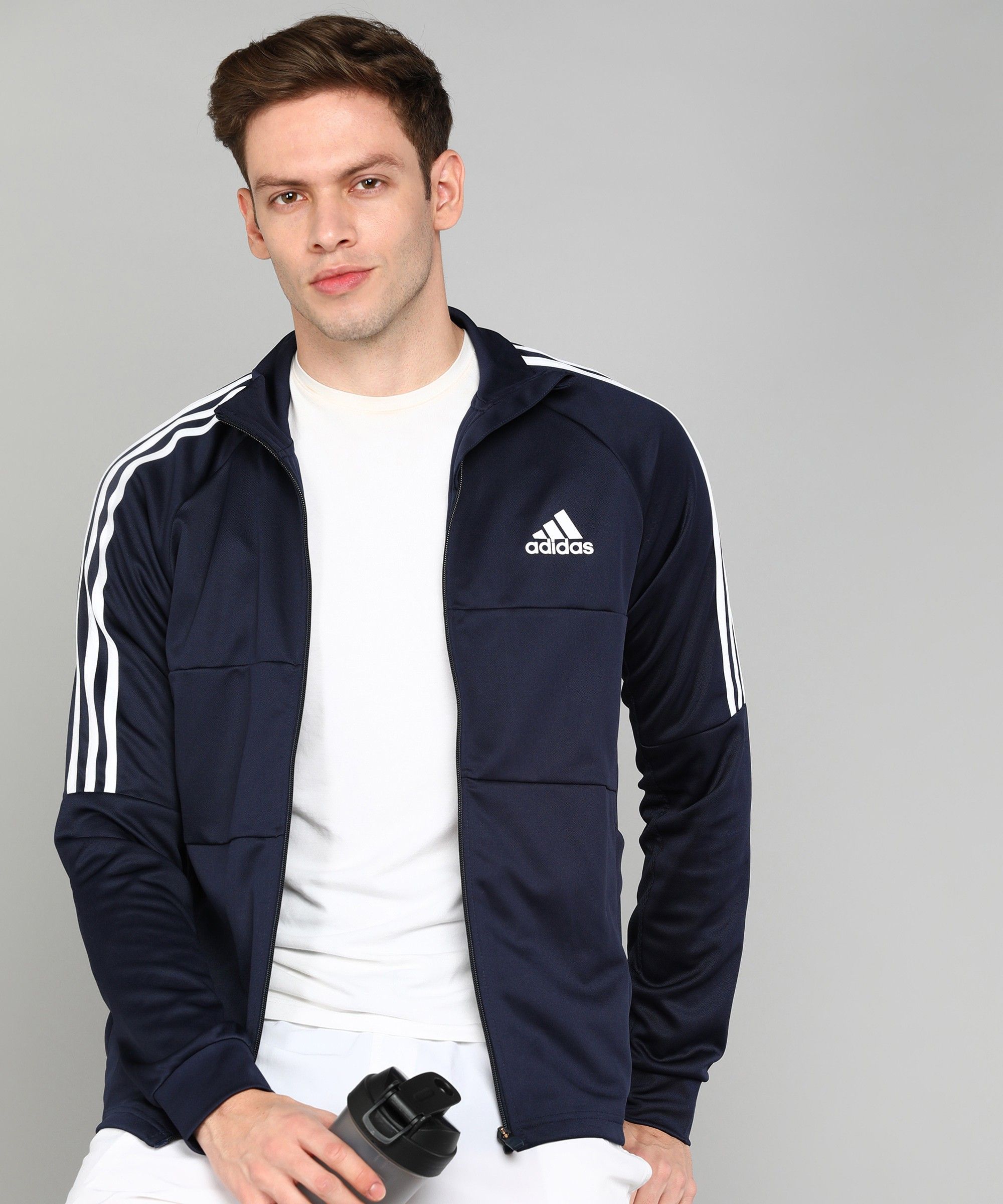 adidas Men Solid Casual Jacket-picture-19