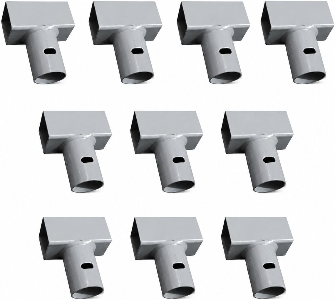 jumping jhula 10 PCS Heavy Duty Trampoline T Joint Connector Steel Frame Replacement Trampoline-picture-24