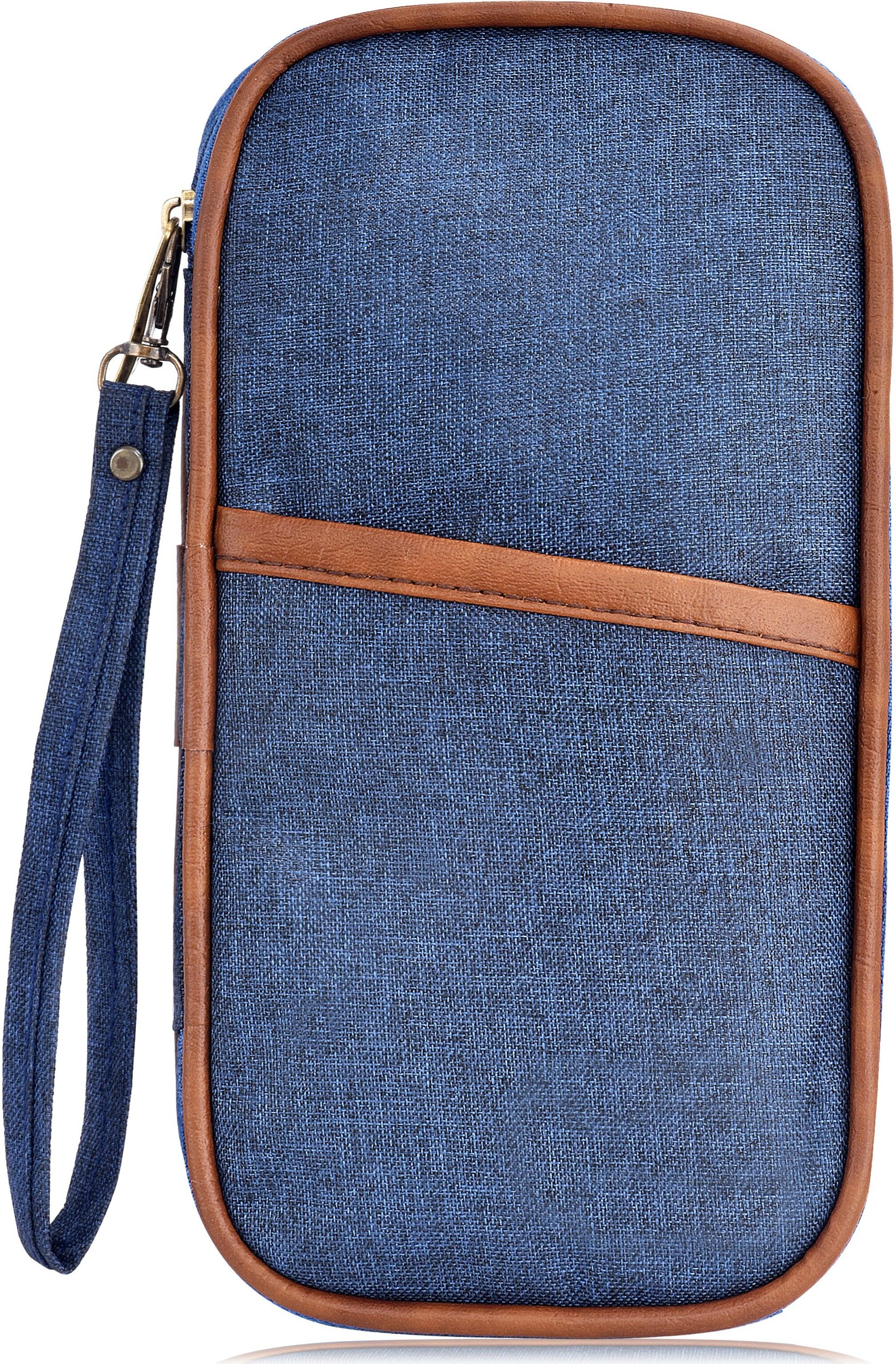 Women Blue, Tan Wristlet