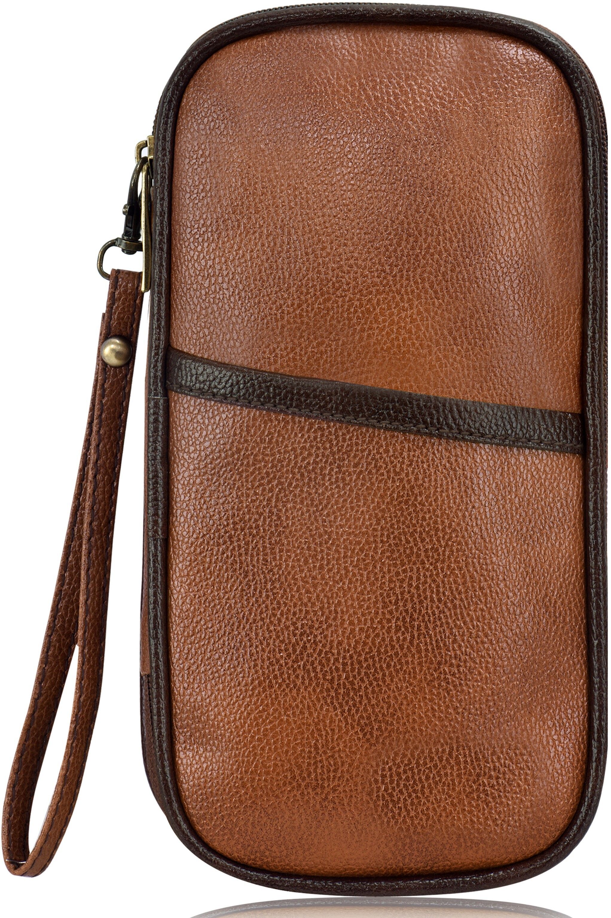 Women Orange Wristlet