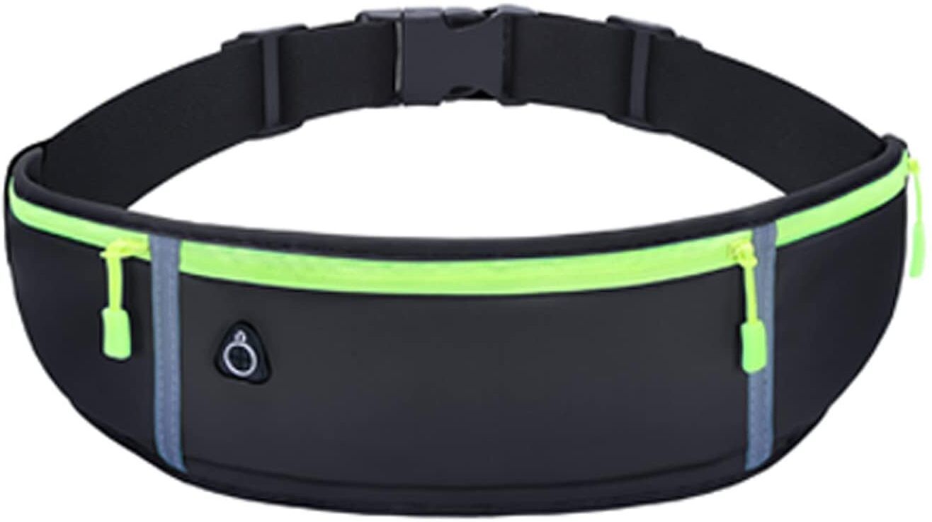flerific 3 poket Running Waist Belt Bag for Men and Wome Waterproof Travel Pouch 3 Pocket Running Belt-image-12