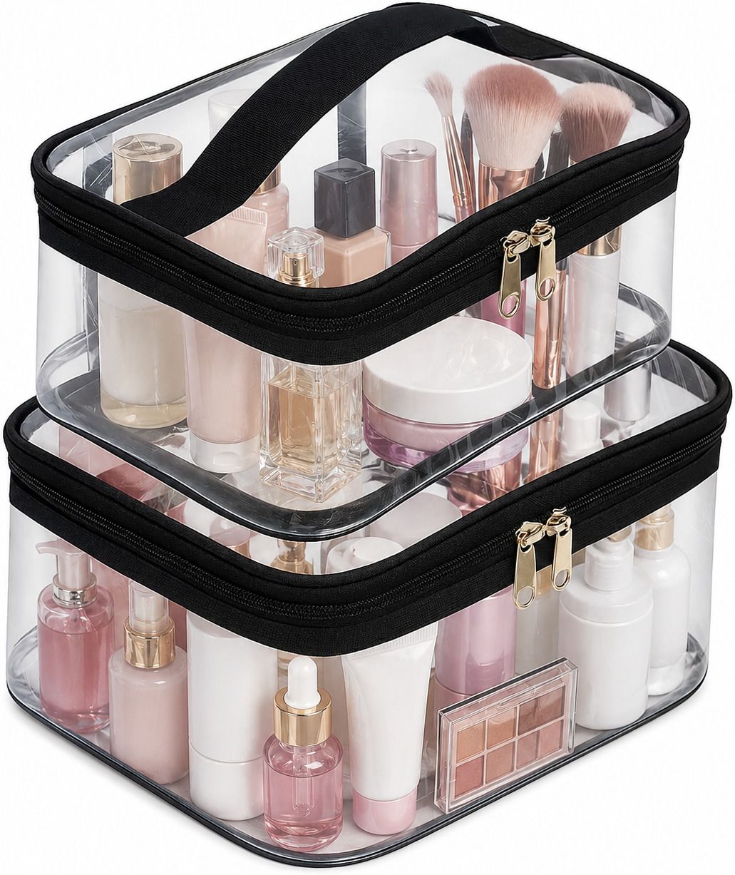Women White Cosmetic Bag-image-26