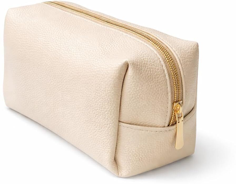 oyshome Women White, Beige Cosmetic Bag-picture-5
