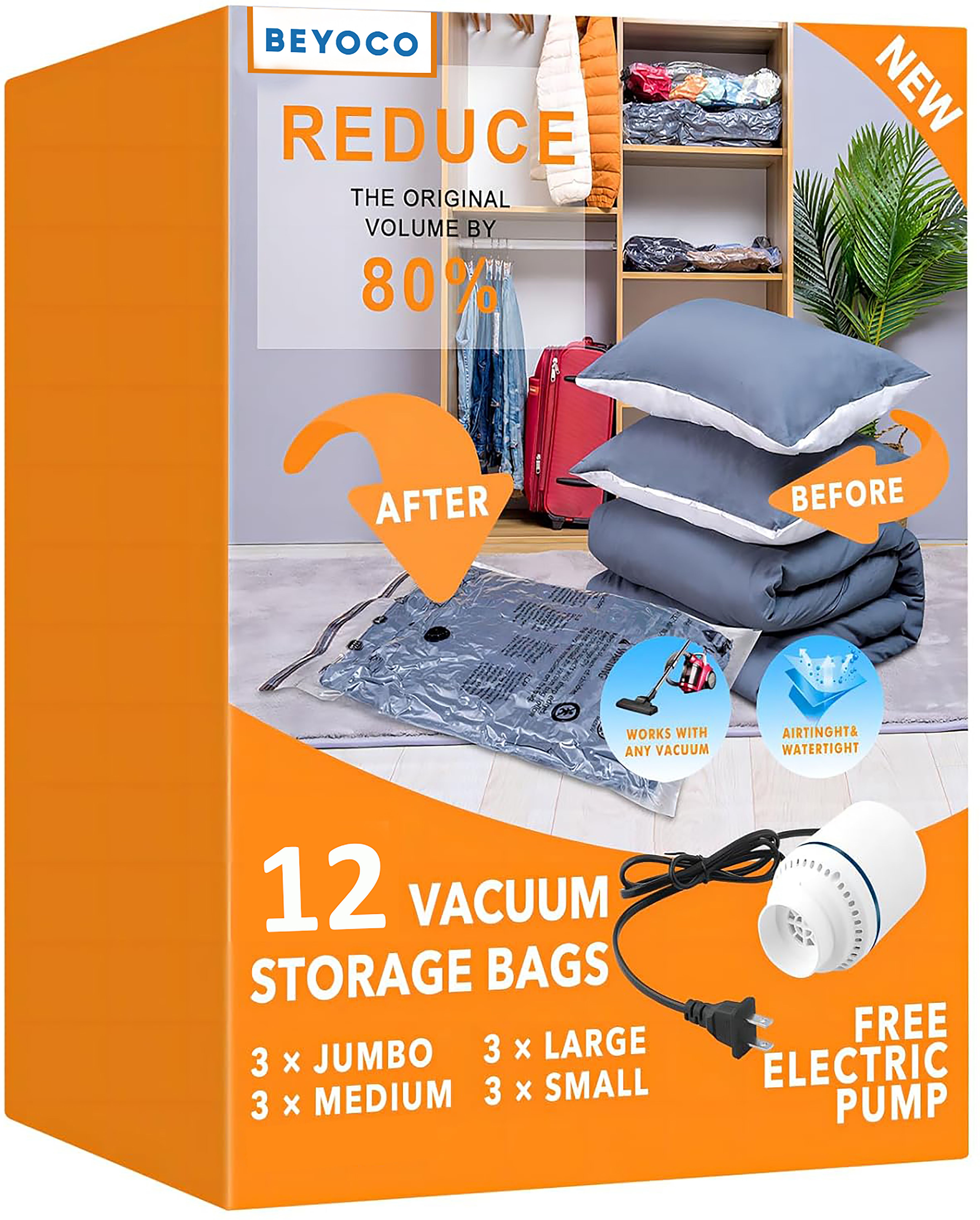 beyoco 12 VACUUM STORAGE BAGS Travel Storage Vacuum Bags-picture-17