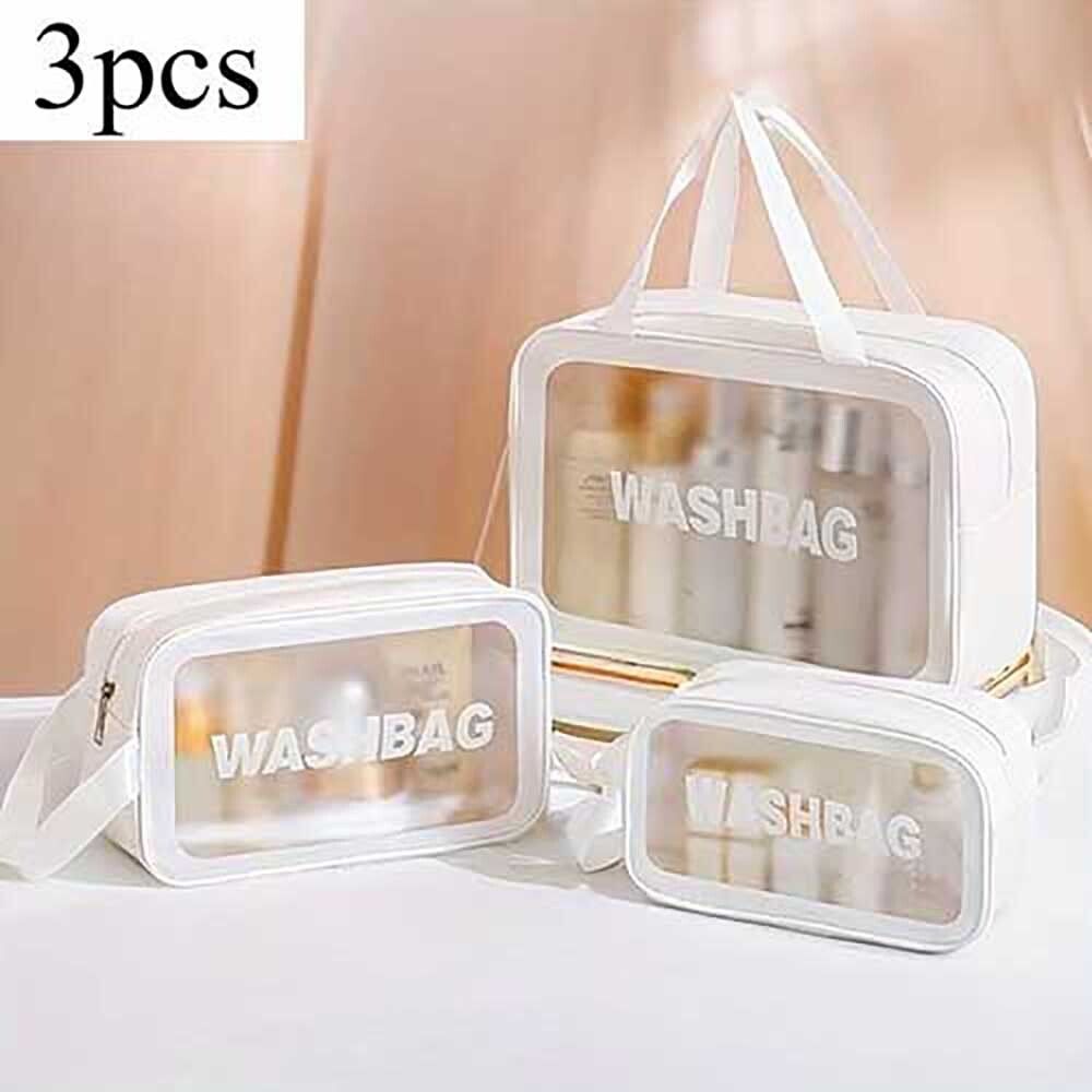 Women White Cosmetic Bag-image-37