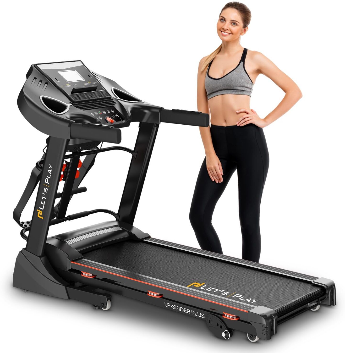 7HP Peak Motor Treadmill 150kg User 3-Level Auto Incline Massager Home Use 12P Treadmill-image-13