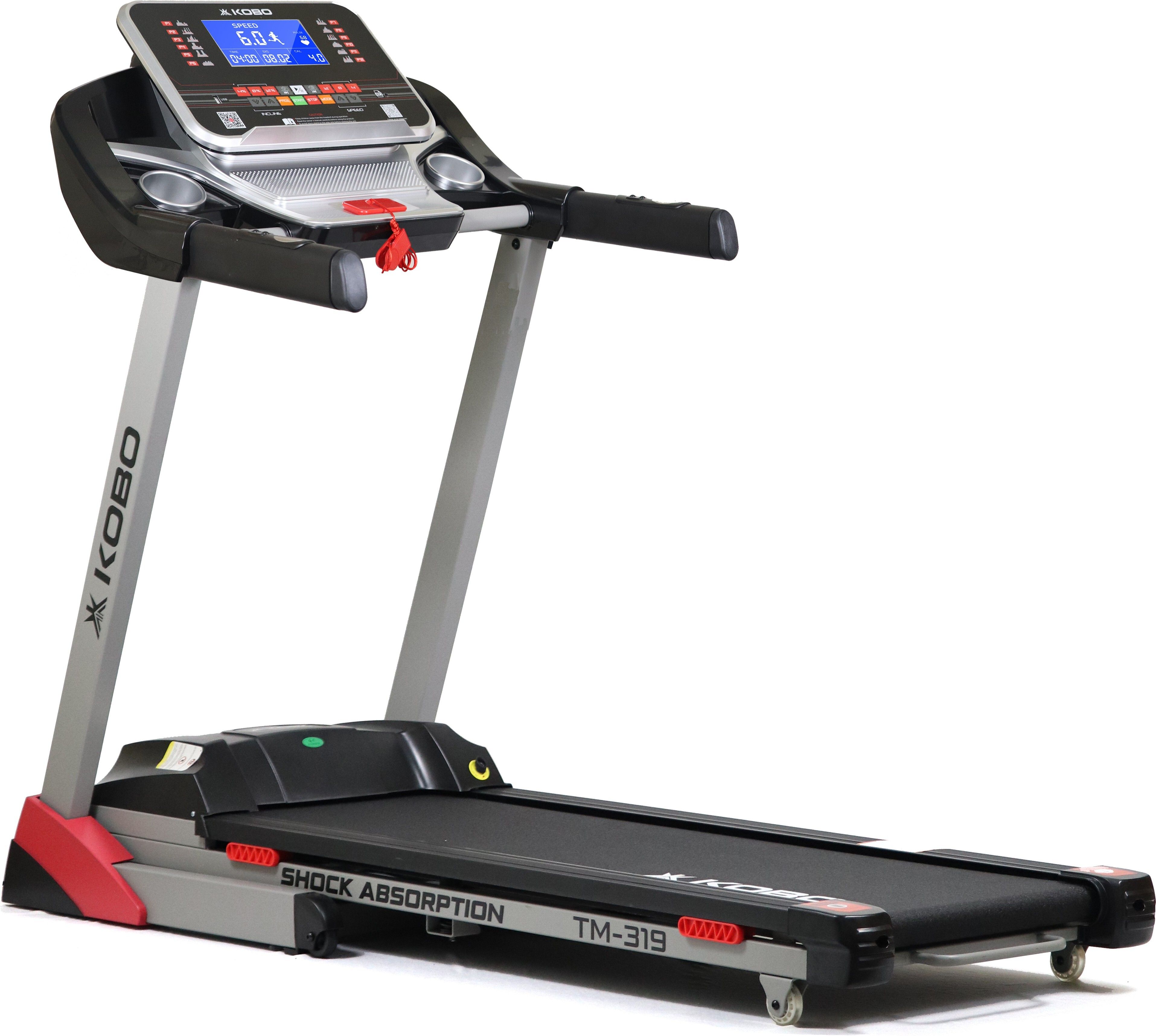 kobo TM-319 Fitness 3 HP - 6 HP Peak DC Motor Home Use with Bluetooth, Auto Incline Treadmill-picture-19