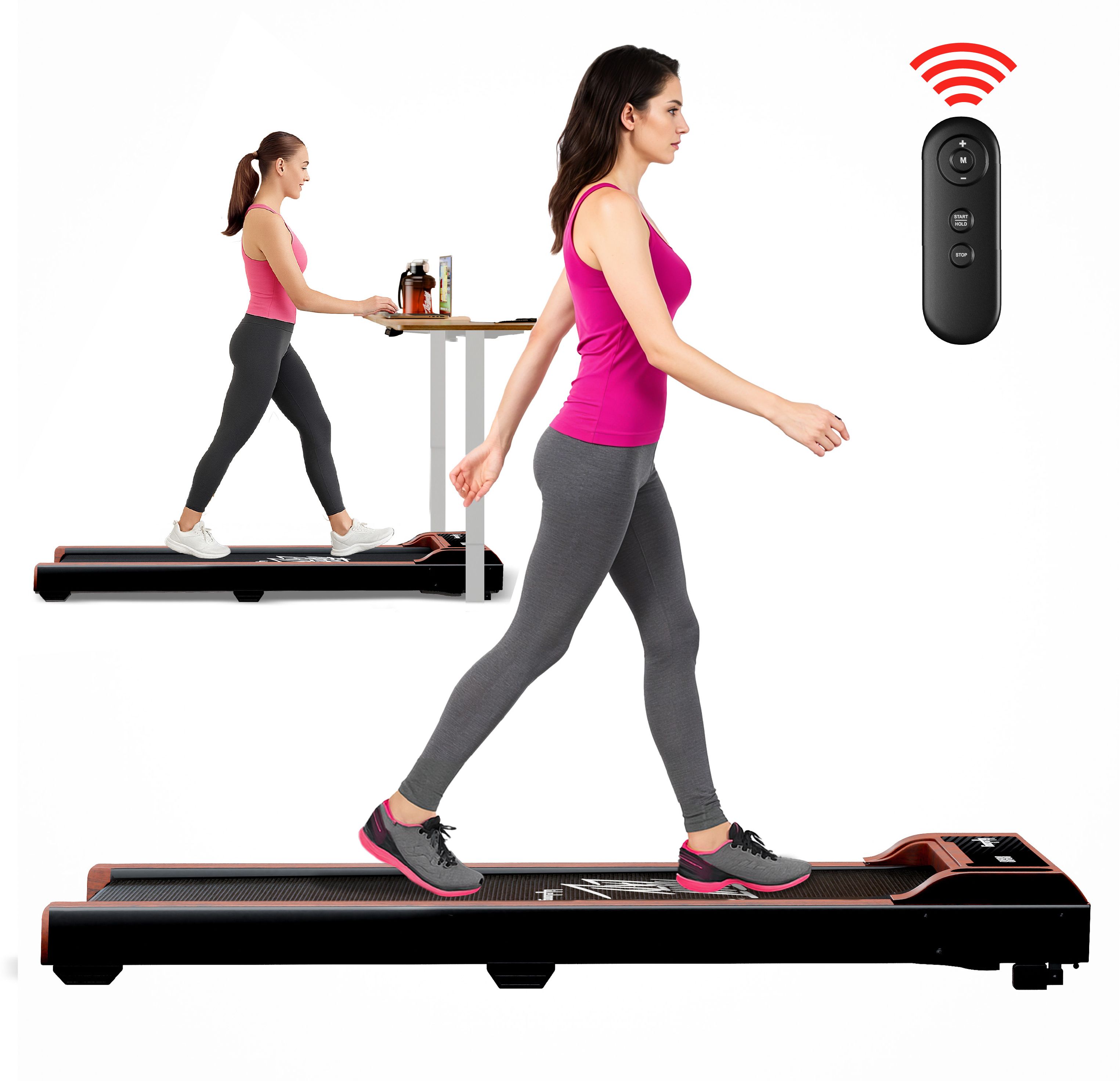 Walking Pad Treadmill for Home 3Hp Peak Dc Motor- manual incline Treadmill