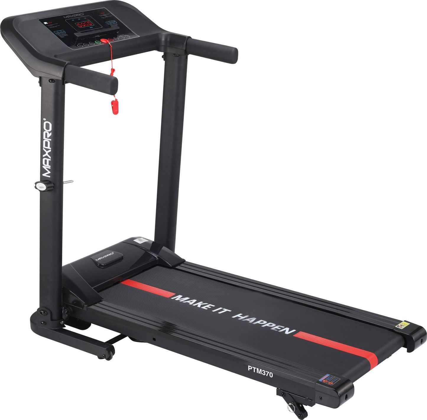 PTM370 1.5Hp(3HP Peak)DC Motorized Foldable Treadmill with LED Display Treadmill-image-44