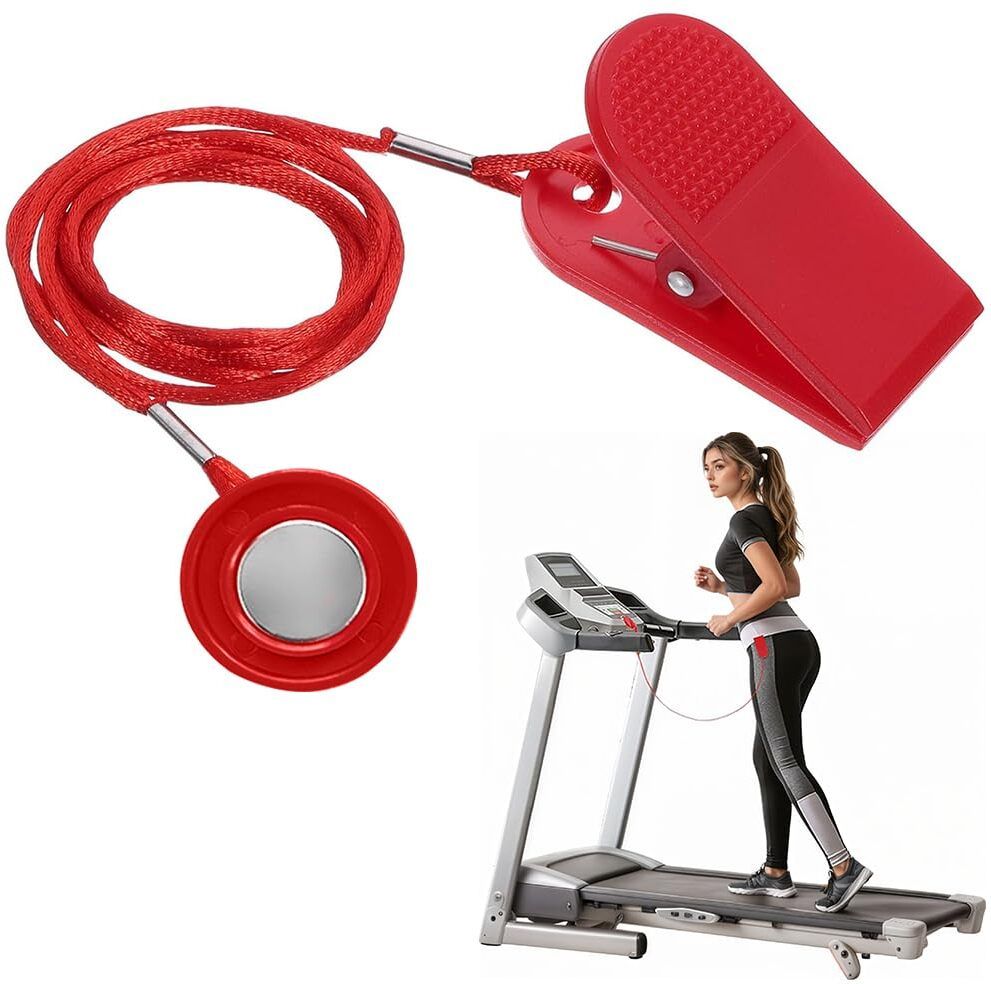 proberos Universal Treadmill Safety Magnet Key Replacement Emergency Stop Red Clip Treadmill-picture-14