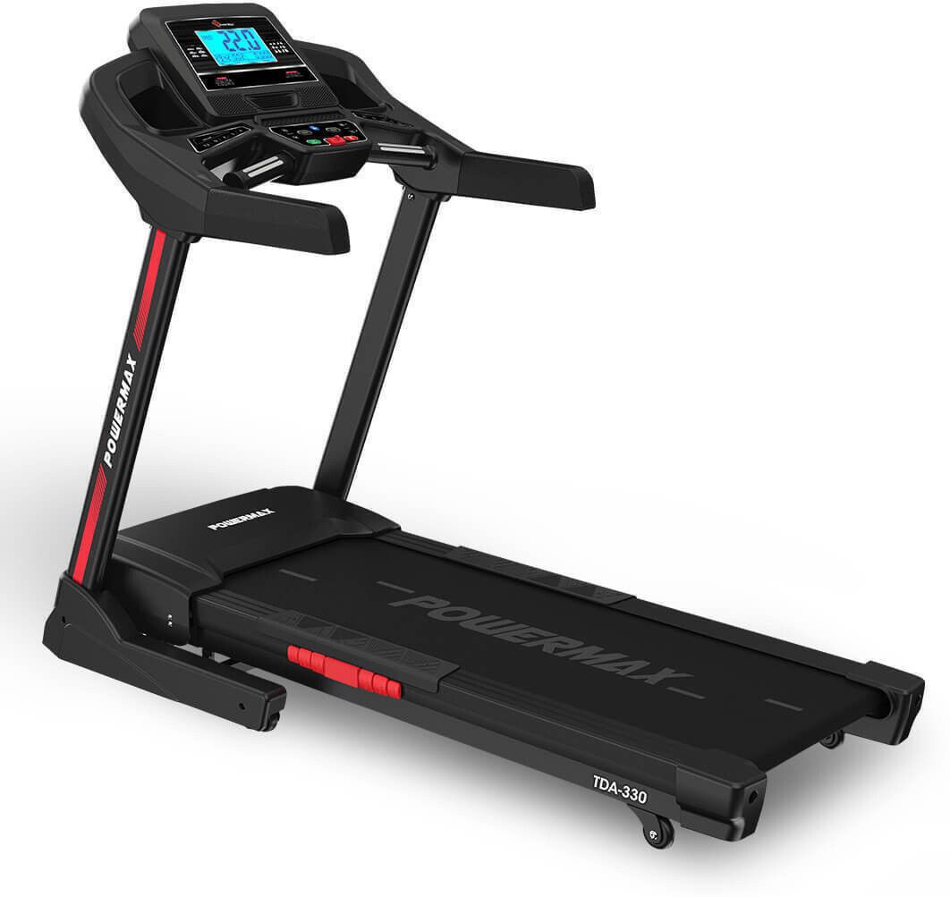 powermax fitness TDA-330 (6HP Peak) Inbuilt Cooling Fan, Max user 130kg, iPad Holder, Autoincline Treadmill-picture-11
