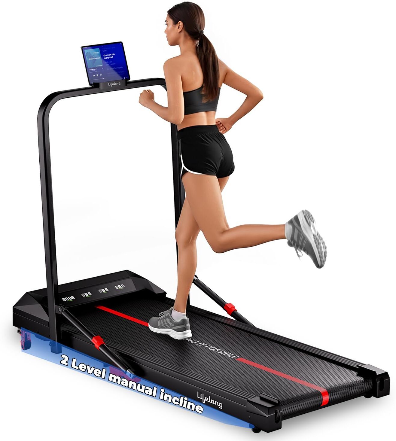 4.5HP Walking Pad Treadmill for Home | Max Speed 10 km/h & LED Display Treadmill-image-29