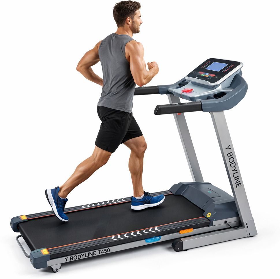 y bodyline Treadmill Motorised Running Machine for Home Gym Treadmill-picture-10