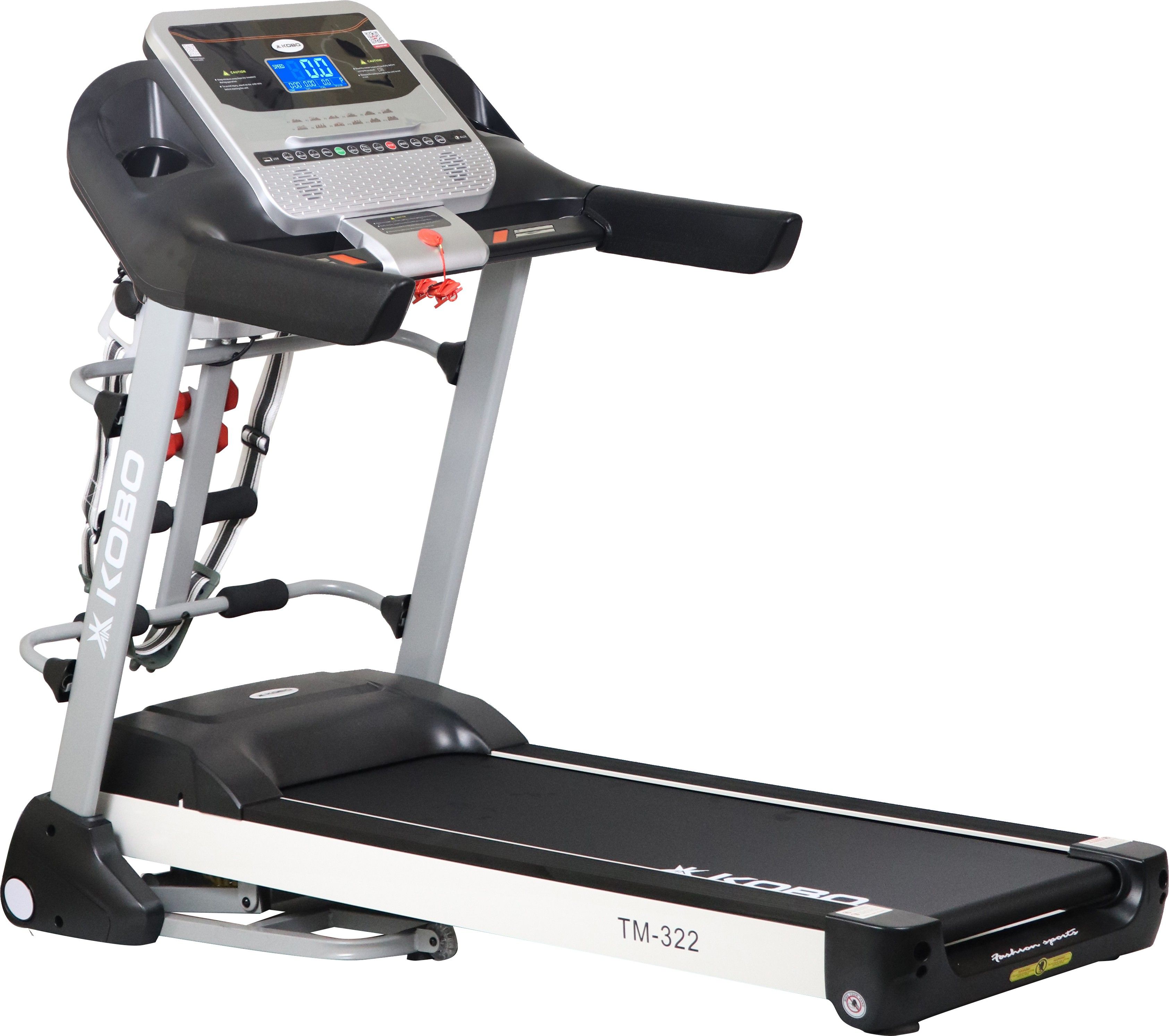 kobo TM-322 Fitness 3 HP-6 HP Peak DC Motor, Bluetooth, Auto Incline, Multi Function Treadmill-picture-30