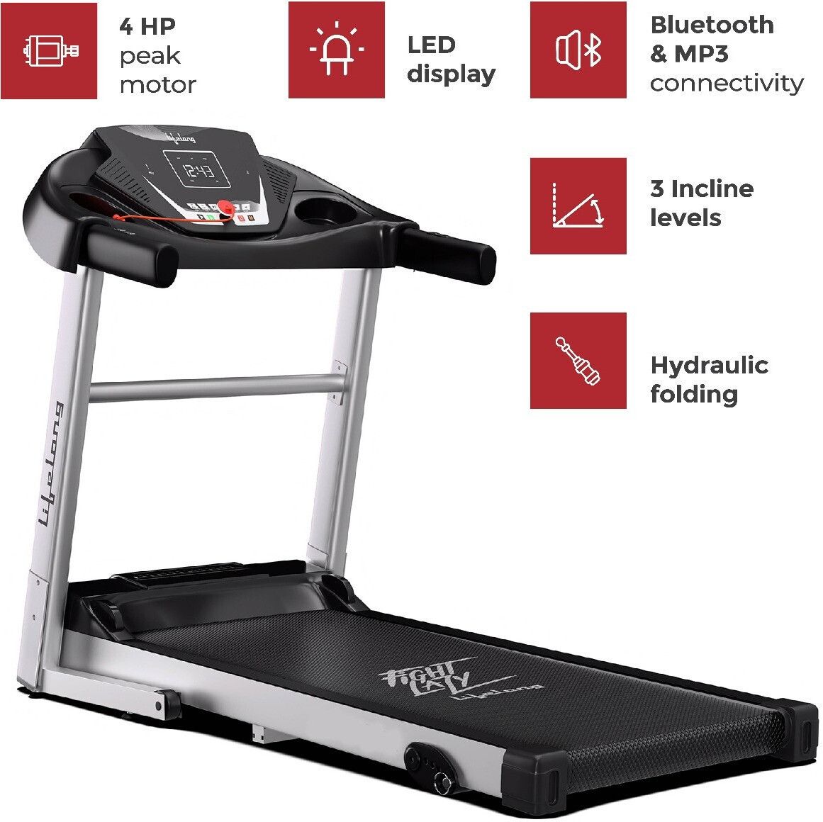 lifelong Fit-Pro (4HP Peak) Hydraulic Foldable Running Machine for Home | Manual Incline Treadmill-picture-24