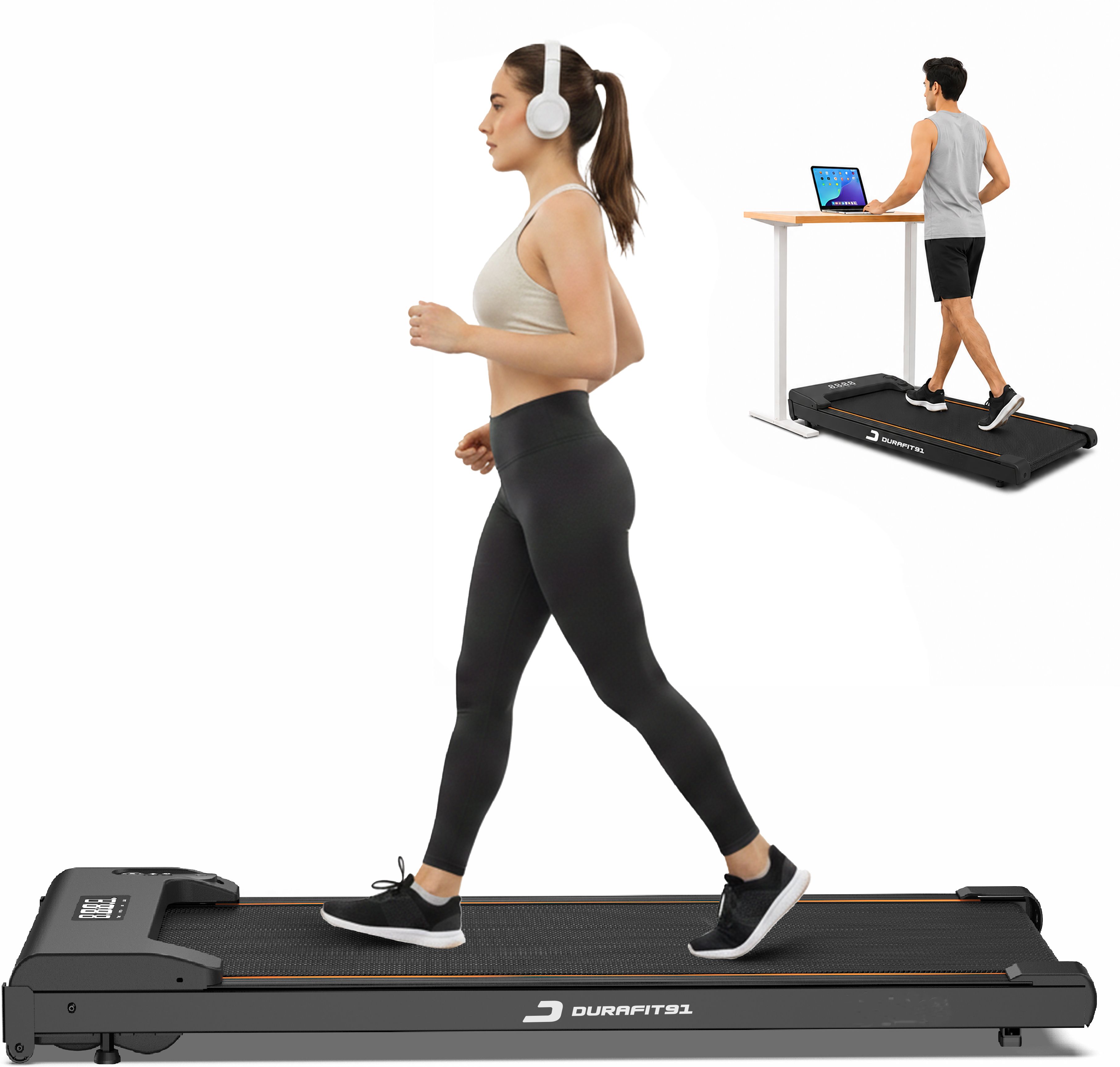 Compact Lite Walkpad 120Kg Max Weight, 3HP Peak BLDC 10km/h Speed Remote Control Treadmill-image-42