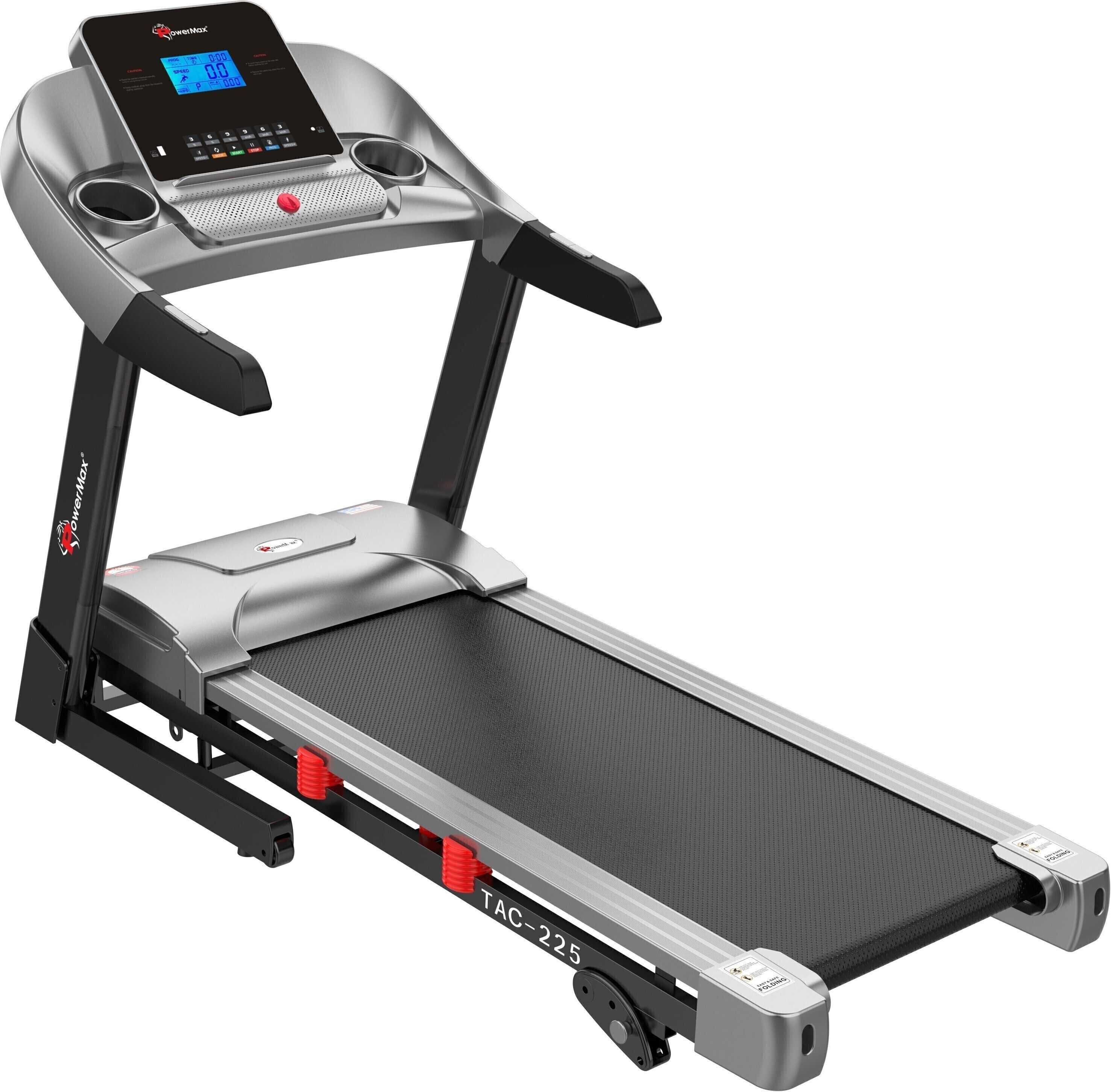 powermax fitness TAC-225 (4HP Peak) 12 Preset-Workout Programs, MP3,User 120kg, Foldable Home use Treadmill-picture-37