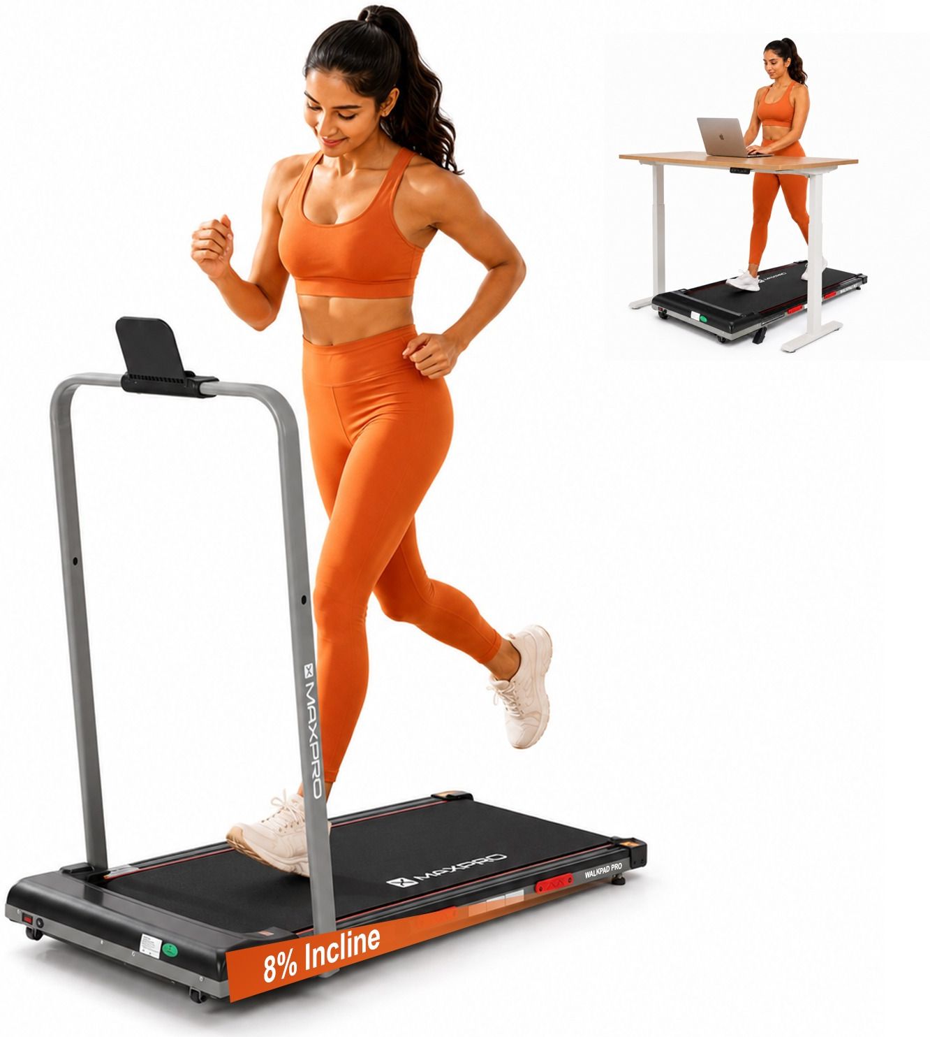 WALKPAD 3.5HP BLDC Motor, 12 Km/Hr Speed, Max. User Weight 110 kg, LED Display Treadmill-image-49