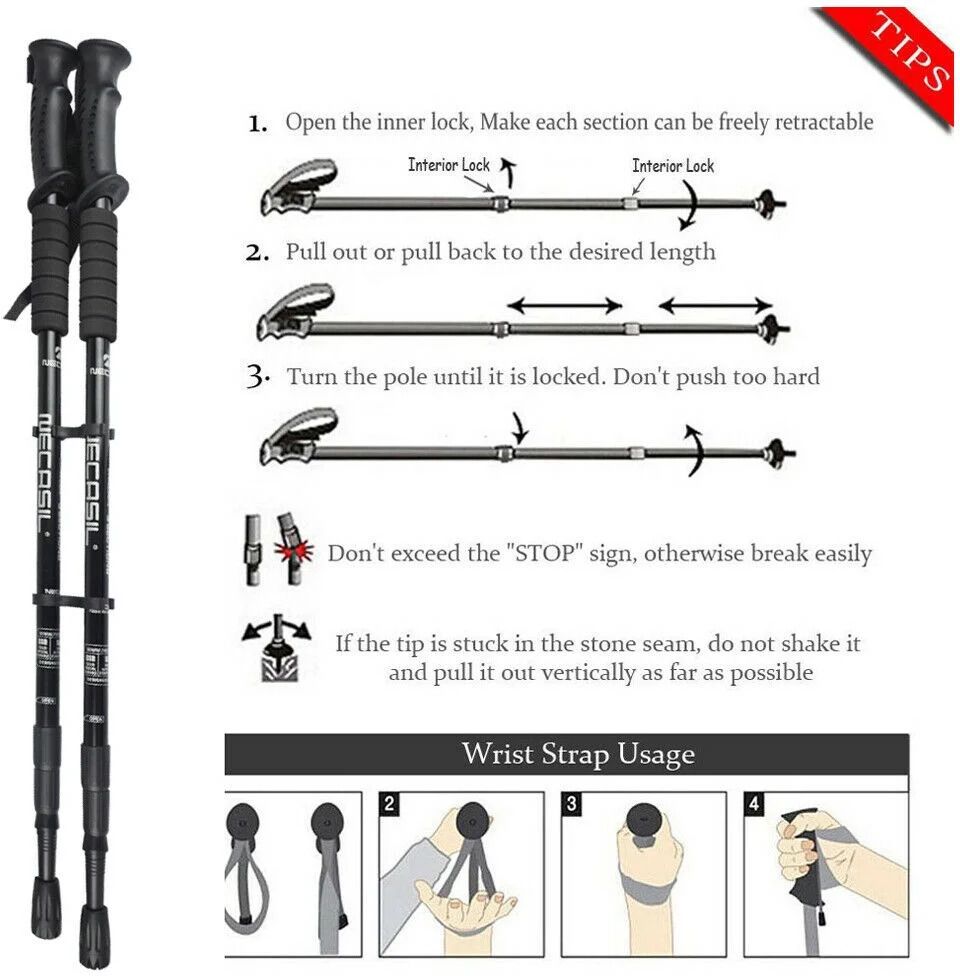 3 Section Trekking Pole