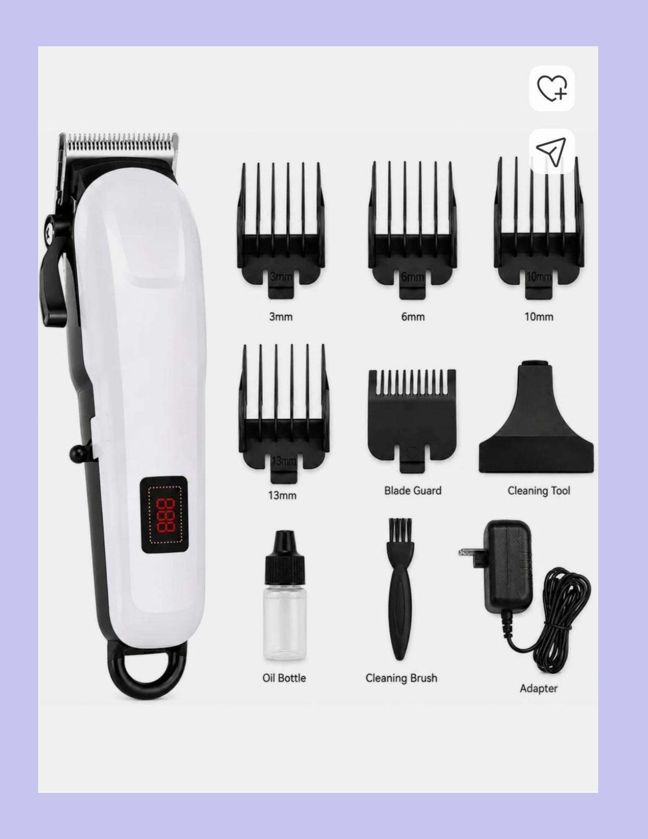 Bydye W_Trimmer#282 Fully Waterproof Grooming Kit 190 min Runtime 4 Length Settings-image-24