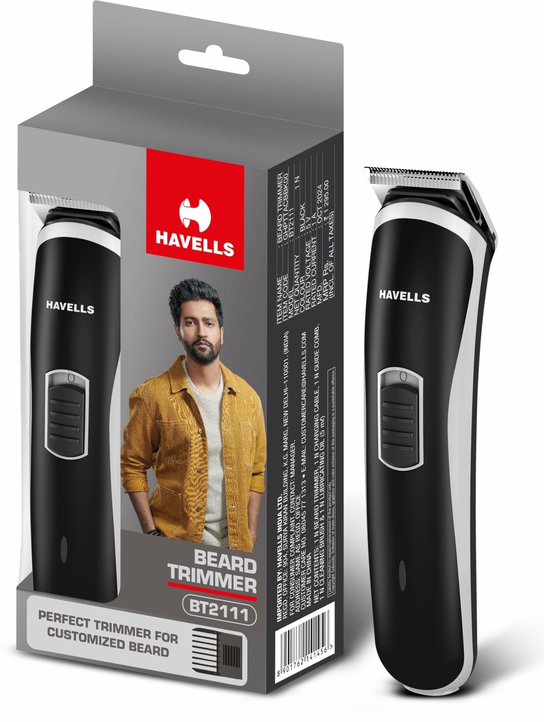 HAVELLS TRIMMER BT 2111 Fully Waterproof Trimmer 45 min Runtime 5 Length Settings-image-9