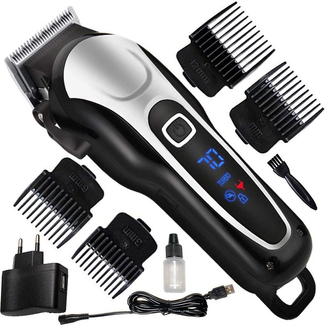 DMCEF 2in1 Cordless & Corded Waterproof Professional Rechargeable Beard Mustache Hair Trimmer High Power Hair Clipper Electric Razor Cutter Hair Cutting Tool With LCD Display 60 Fully Waterproof Grooming Kit 410 minRuntime 7 Length Settings-image-28