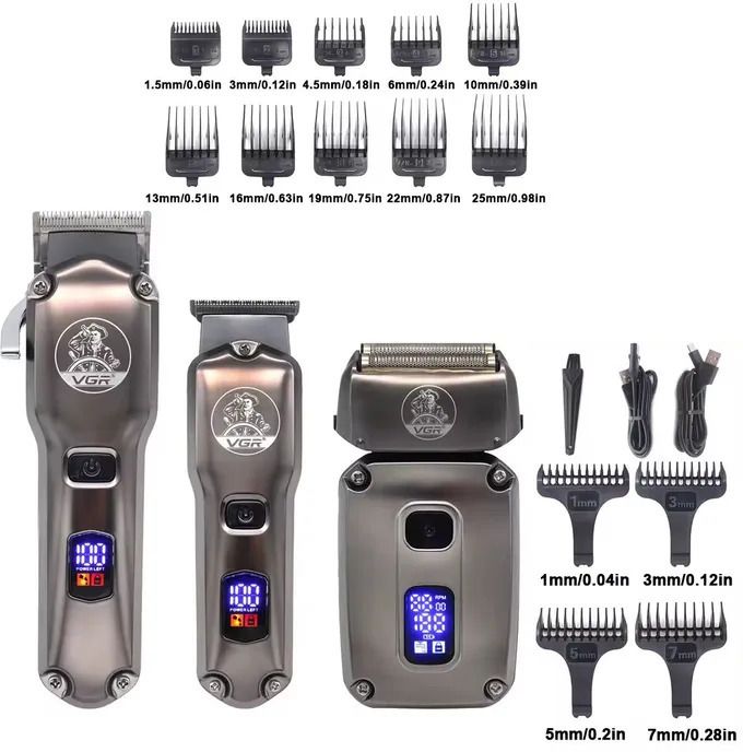 VGR V-675 S3 Fully Waterproof Grooming Kit 180 min Runtime 14 Length Settings-image-21