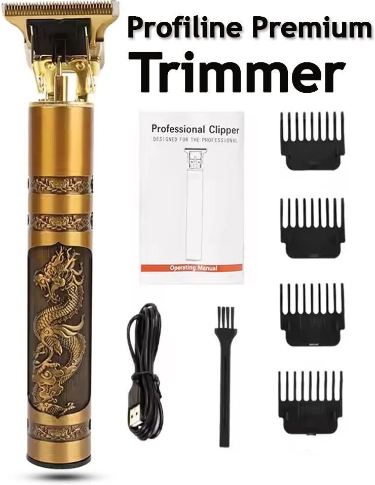 Wristkart Vintage-T9 Waterproof -Metal Hair Trimmer USB charging Trimmer 120 min Runtime 0 Length Settings-picture-34